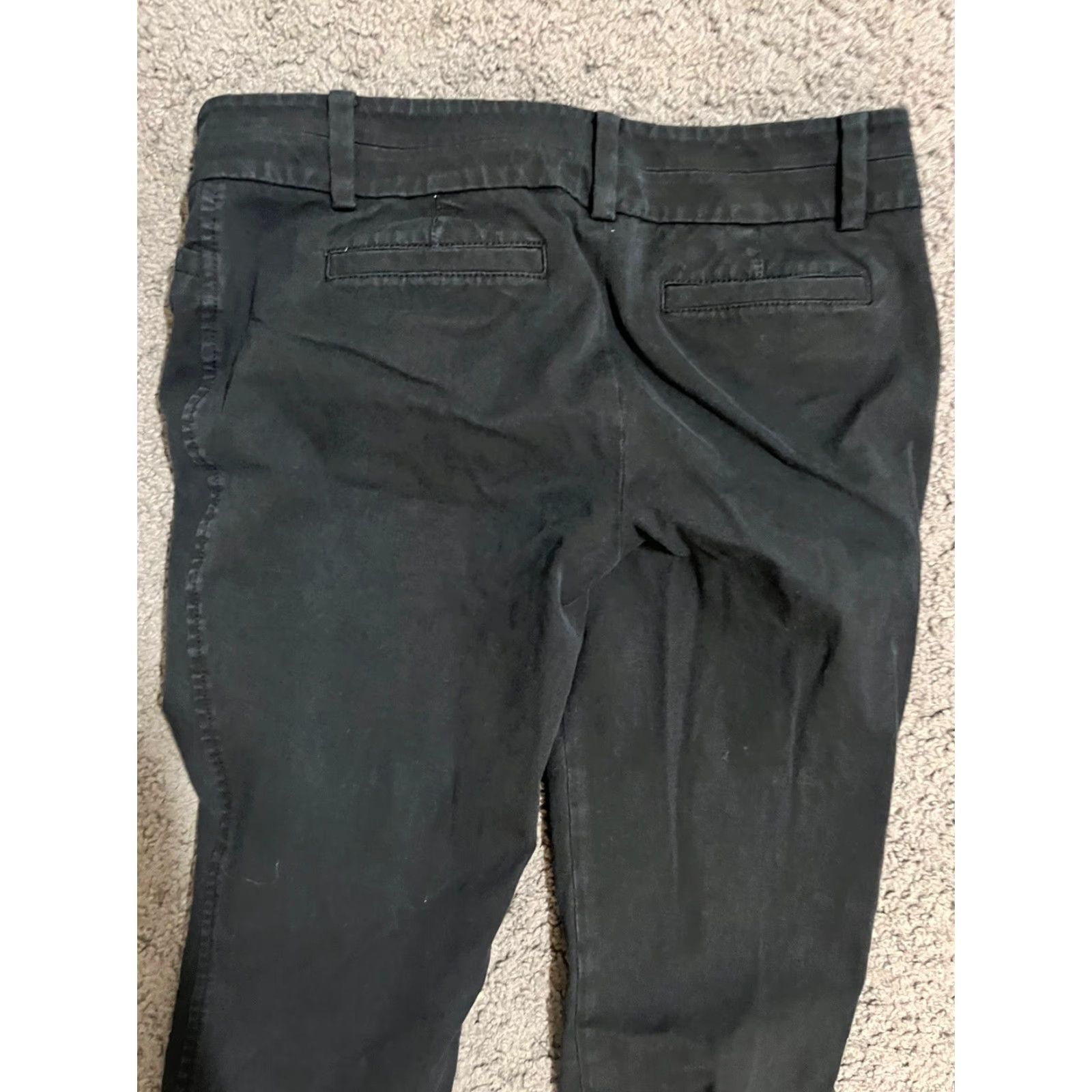Talbots Talbots Petites Solid Ankle Pants Size 8P Black Cotton Blend Womens Size 30" / US 8 / IT 44 - 4 Thumbnail