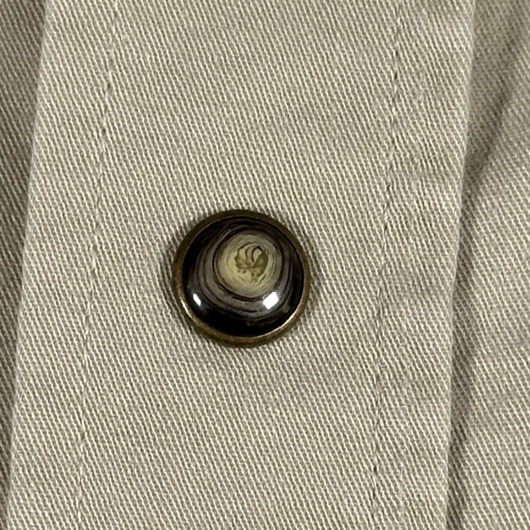 Vintage Panhandle Slim Shirt Adult MEDIUM Brown Western Cowboy Solid Long Sleeve Button-Up Pearl Snap Front Pockets Mens Size US M / EU 48-50 / 2 - 5 Thumbnail