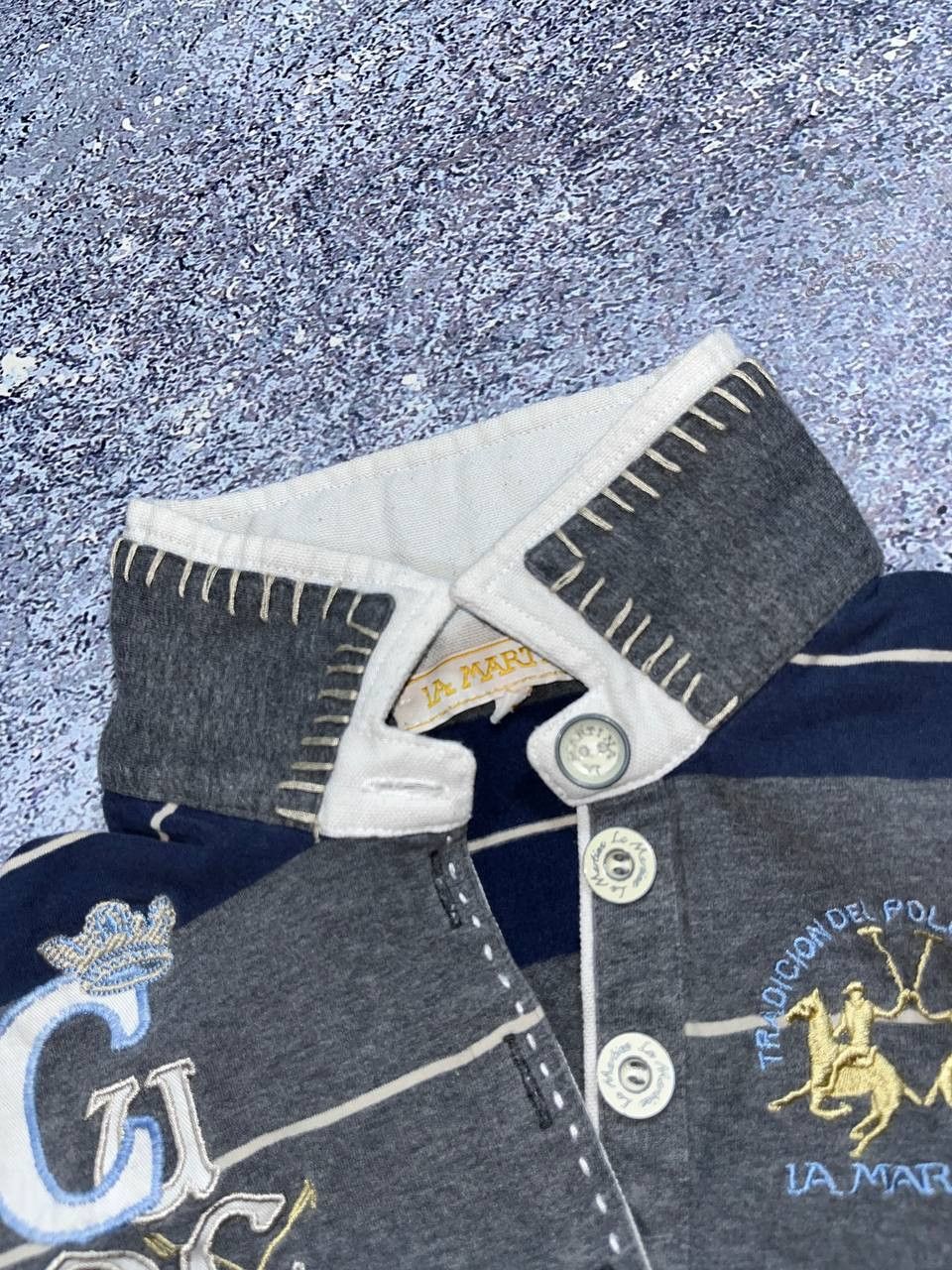 Vintage La Martina polo cashmere rugby long sleeve sweater