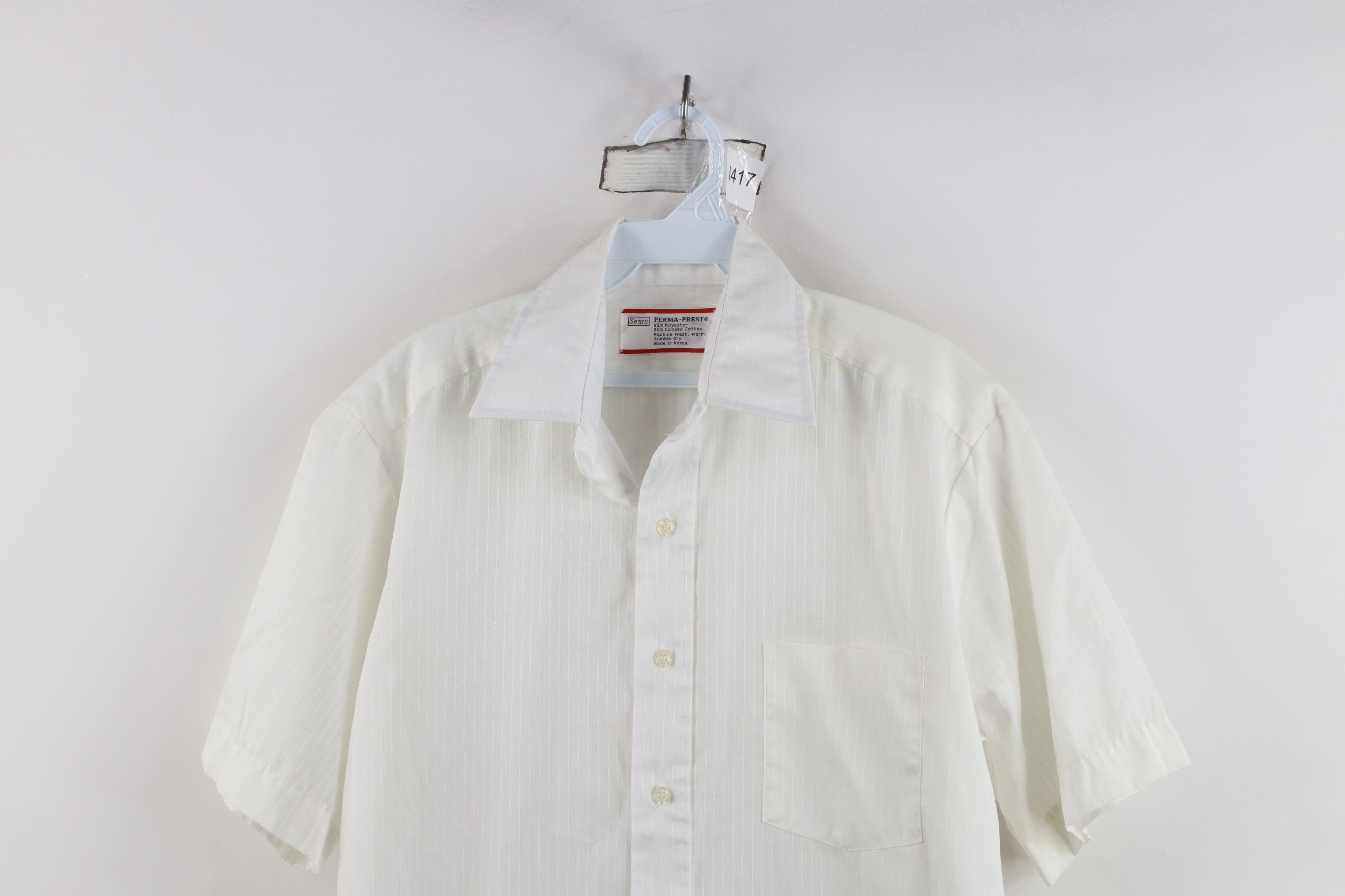 Vintage Vintage 70s Streetwear Short Sleeve Collared Button Shirt Size US L / EU 52-54 / 3 - 2 Thumbnail