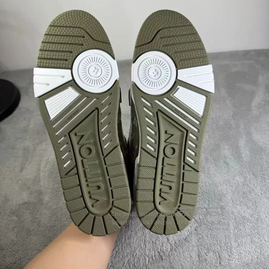 Louis Vuitton louis vuitton trainer sneakers in green. Size US 9.5 / EU 42-43 - 5 Thumbnail
