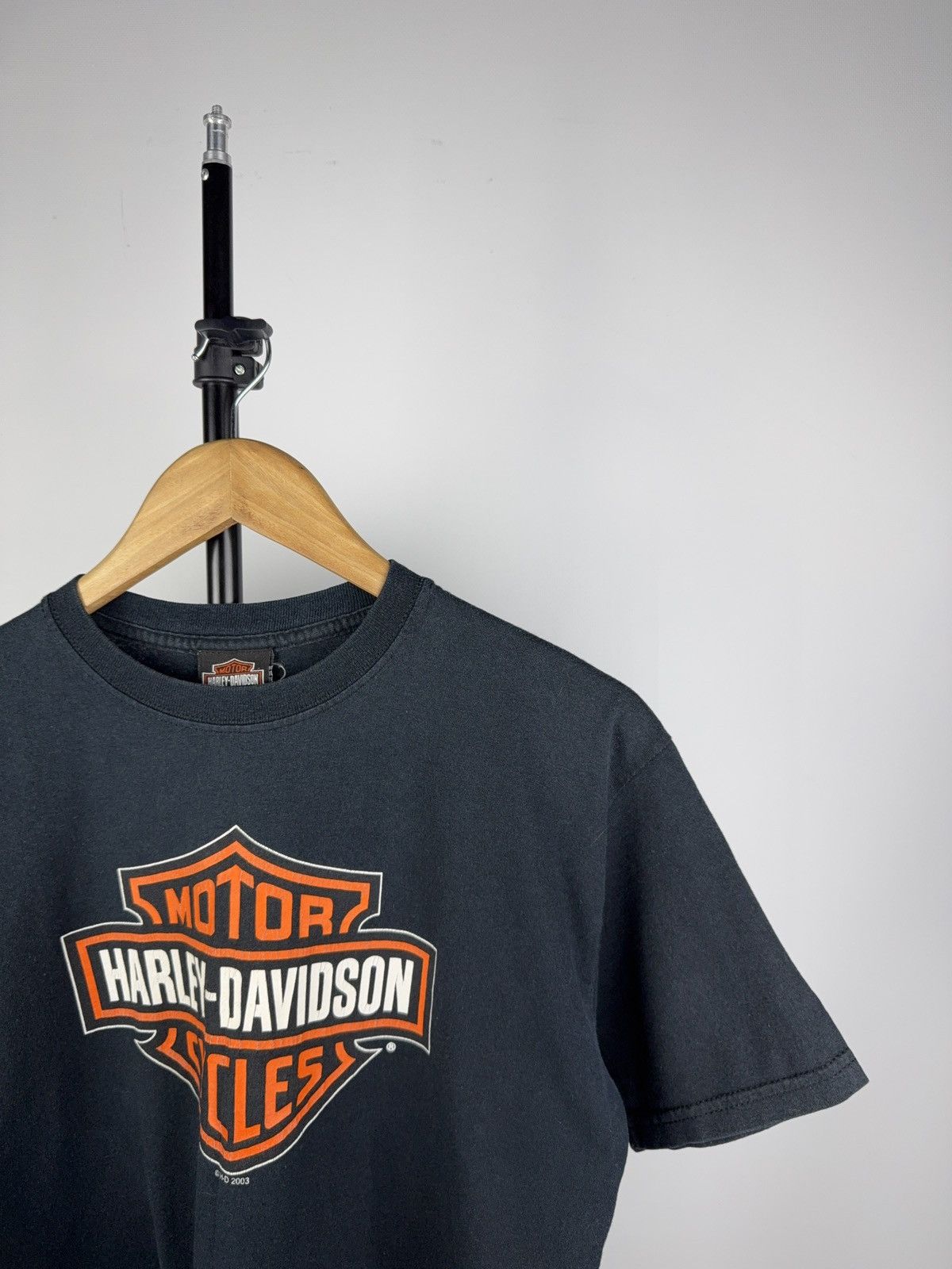 Harley Davidson × Vintage Vintage 2003 Harley-Davidson USA England Biker Logo T Shirt Size L / US 10 / IT 46 - 2 Thumbnail