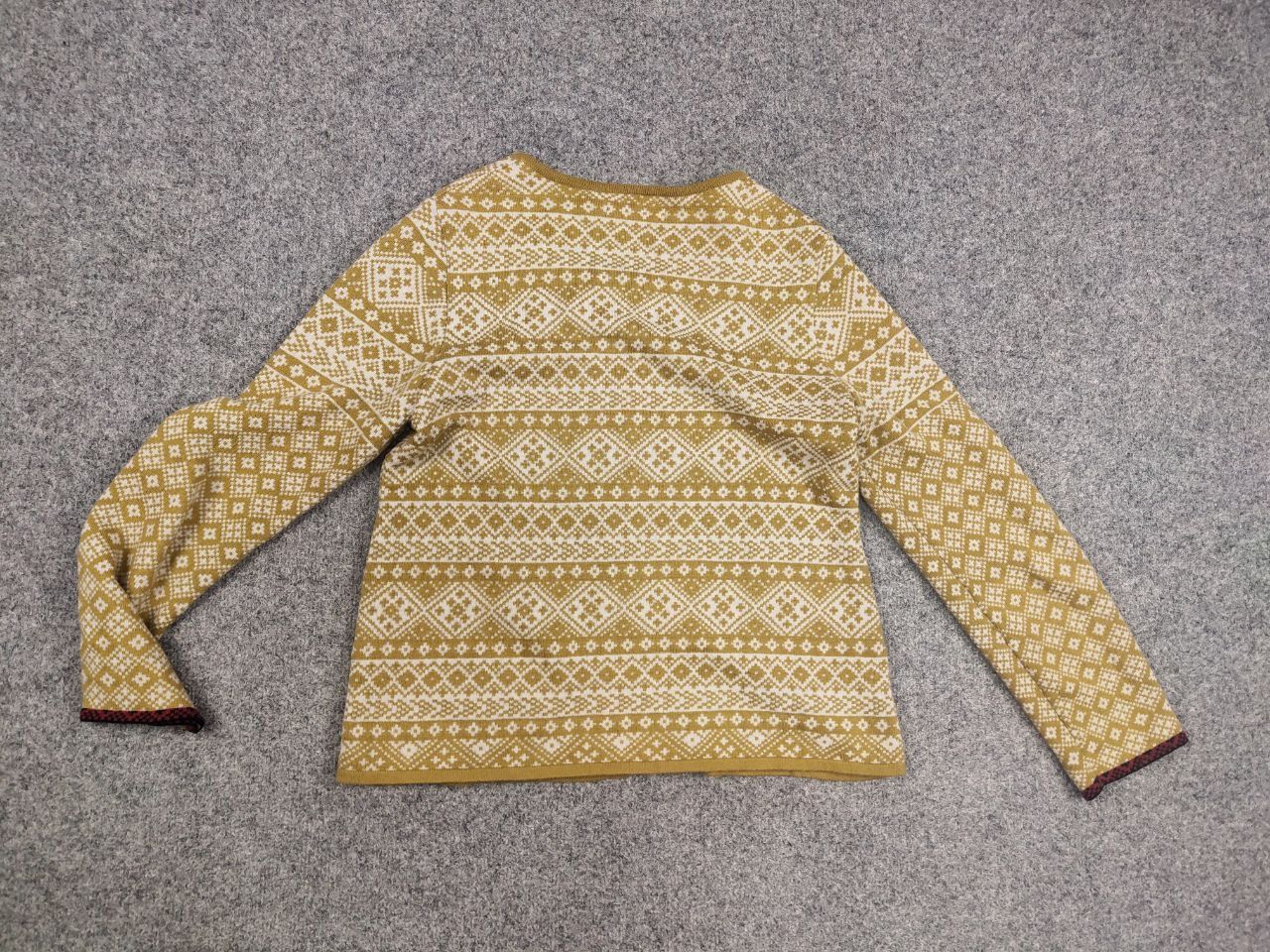 Gudrun Sjoden Gudrun Grenz zip Wool Blend Yellow pattern Seater cardigan Size S / US 4 / IT 40 - 10 Thumbnail