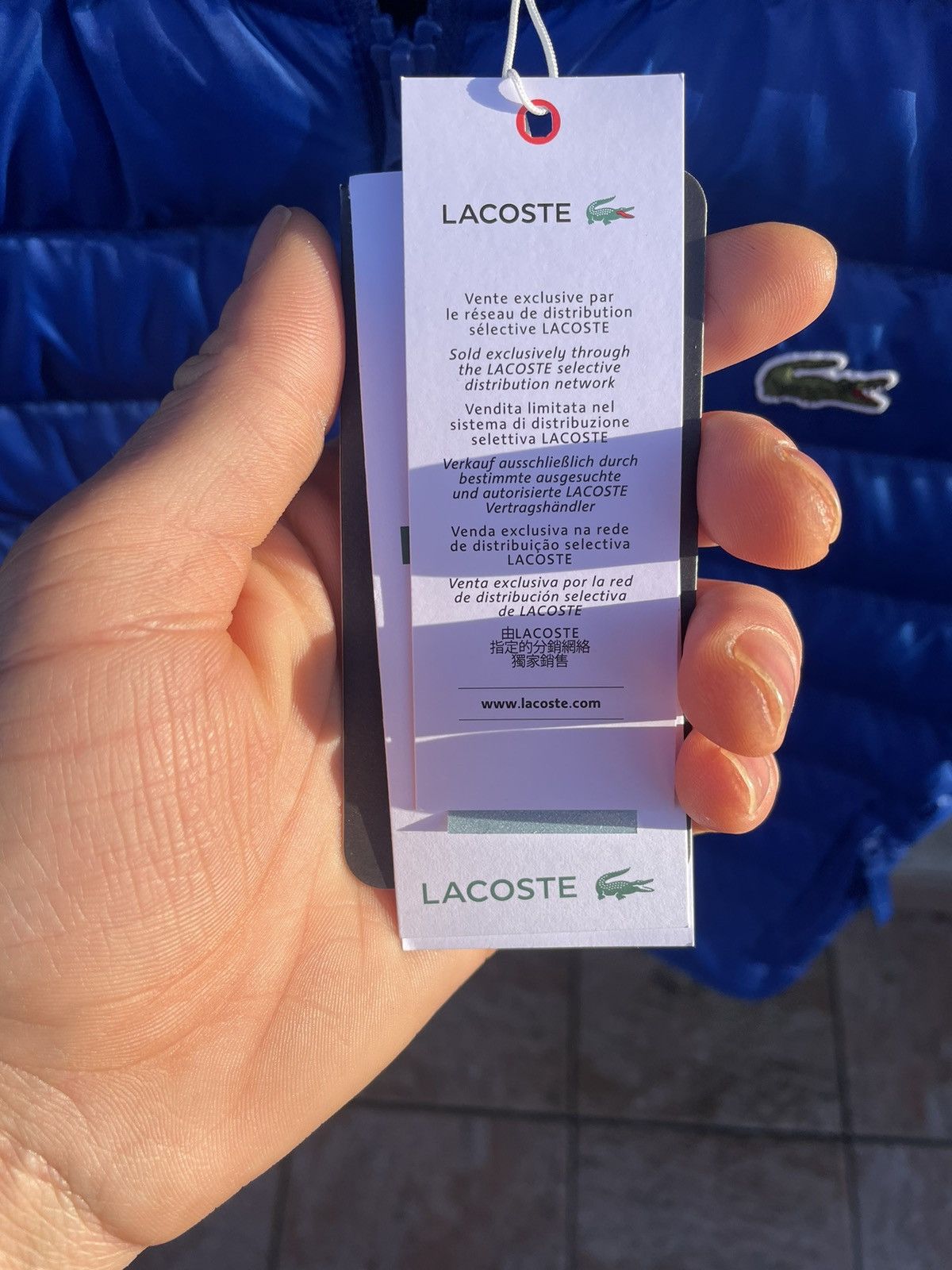 Lacoste Blue Lacoste sleeveless jacket Size US M / EU 48-50 / 2 - 4 Thumbnail