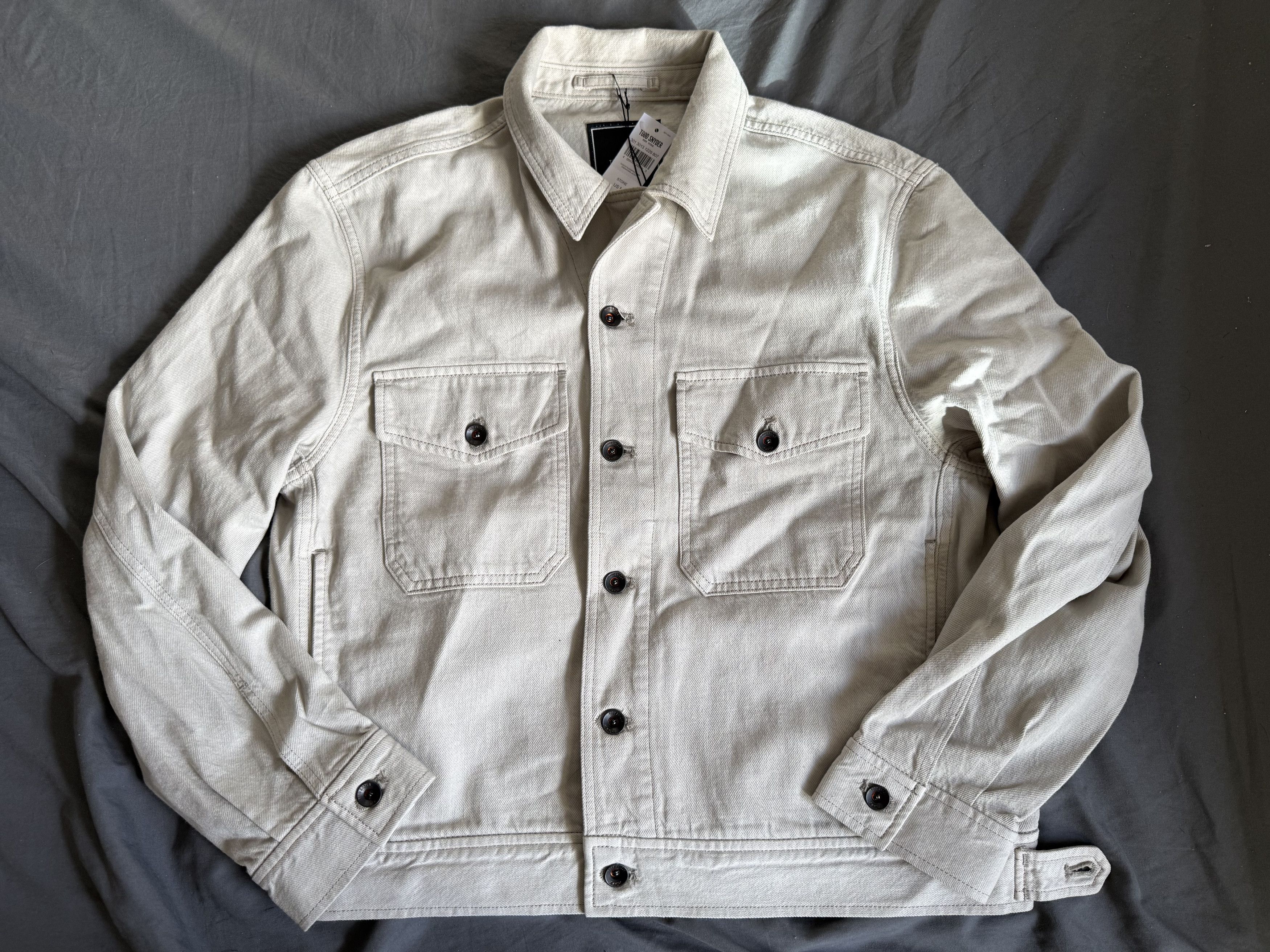 Todd Snyder Todd Snyder Cropped Eisenhower Jacket in Stone Medium $298 Size US M / EU 48-50 / 2 - 6 Thumbnail
