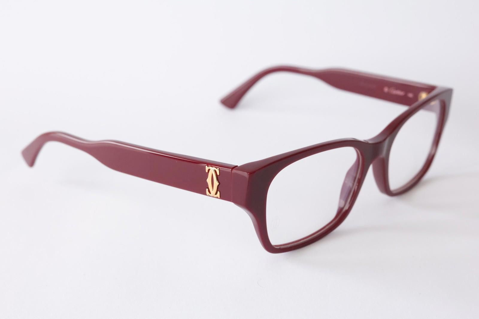 Cartier New Cartier eyewear optical eyeglasses CT0316O 003 burgundy Size ONE SIZE - 8 Thumbnail