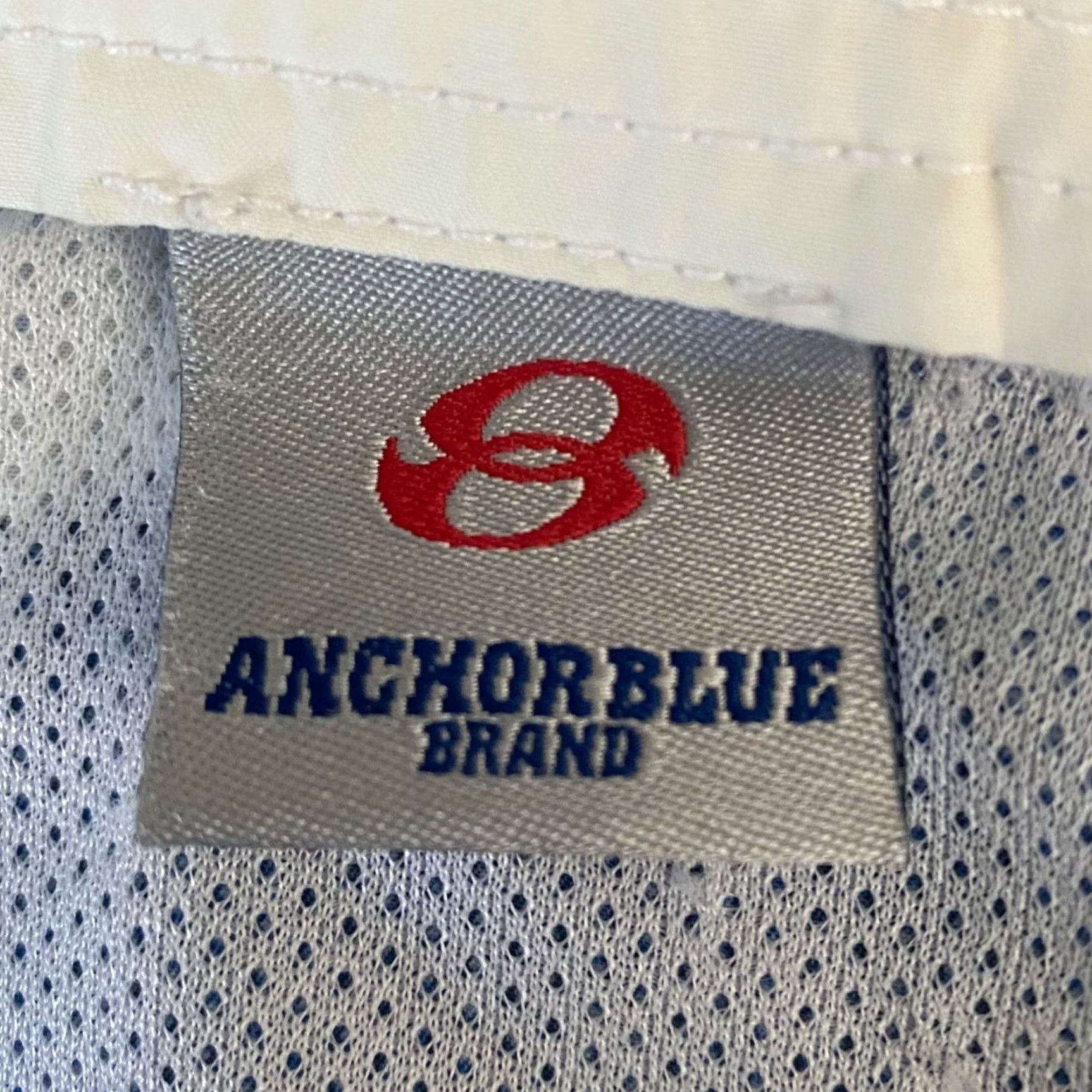Anchor Blue VINTAGE Anchor Blue Board Shorts Mens 36 White Blue Surf Swim Tropical Print Pockets 100% Polyester Beach Size US 36 / EU 52 - 7 Thumbnail