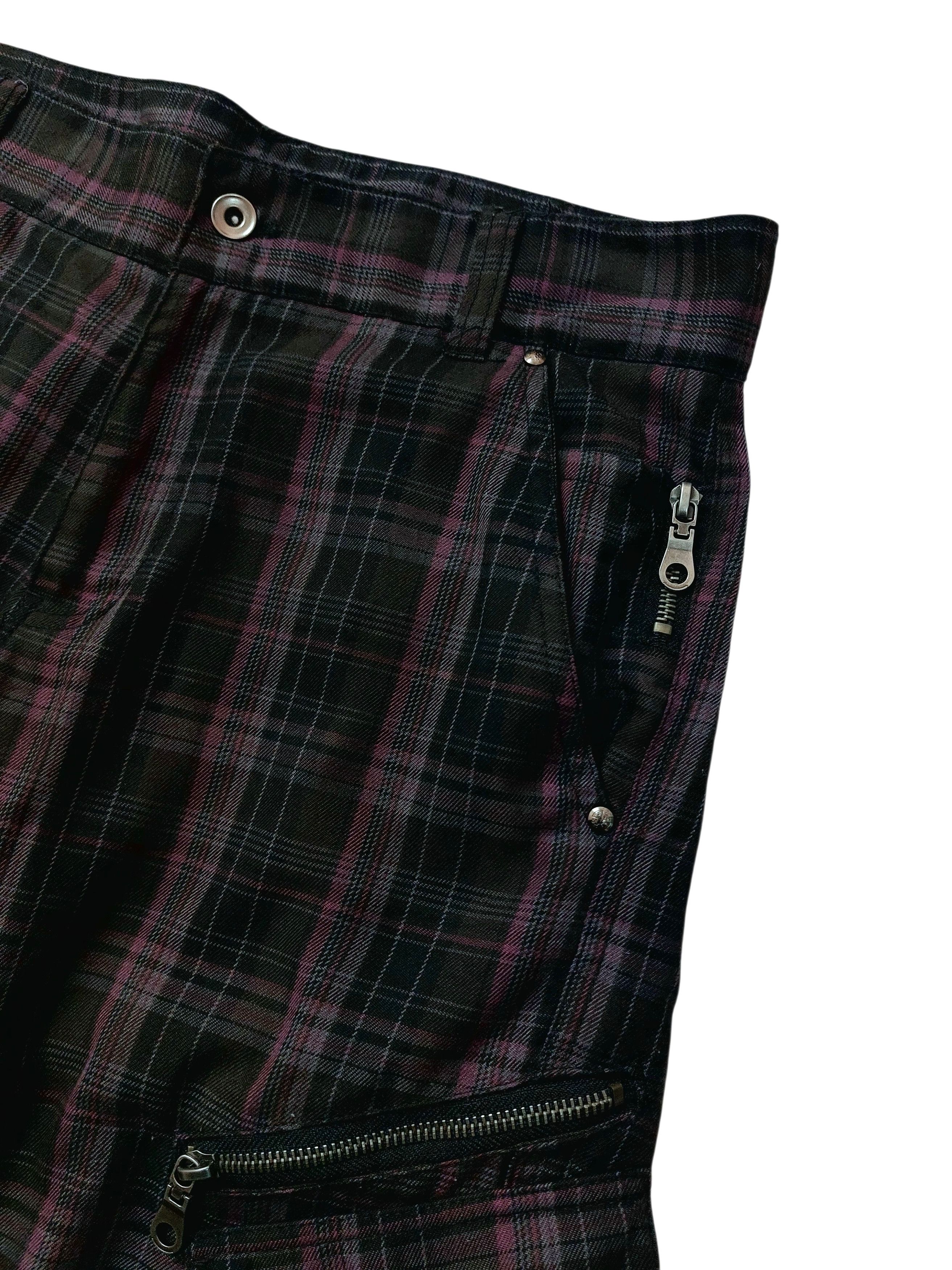 Vintage Grunge Y2K Punk Plaid Zip Nova Check Pants Size US 31 - 6 Thumbnail