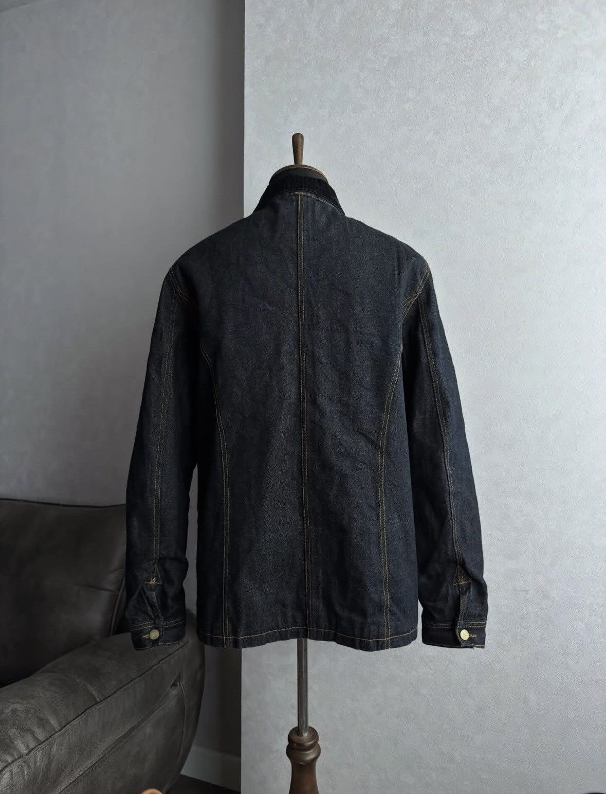 Eat Dust Eat Dust 673 Selvedge Denim Chore Jacket Size US XL / EU 56 / 4 - 5 Thumbnail