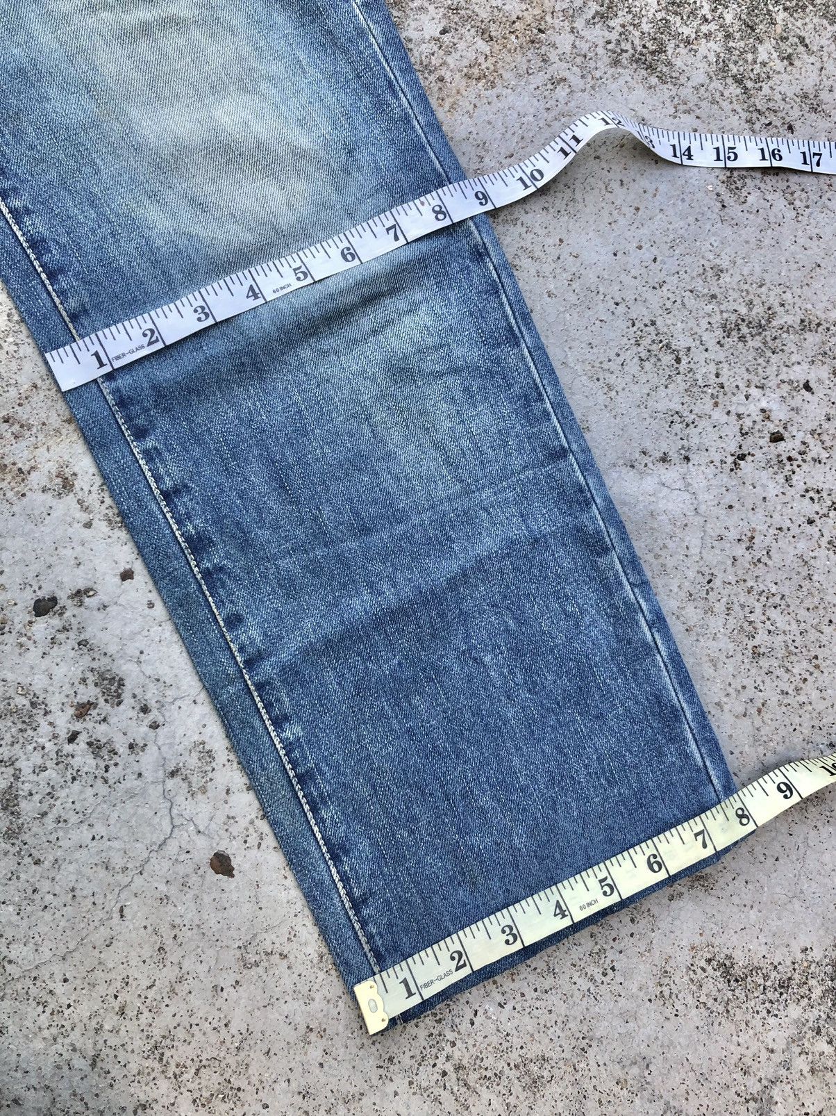 United Arrows ZIPPER WASHED BLUE DENIM Size US 31 - 9 Thumbnail