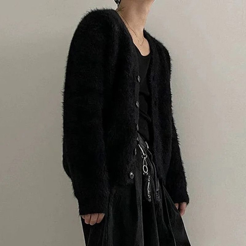 Japanese Brand × Vintage Men's Knitted Button Cardigan Size US M / EU 48-50 / 2 - 2 Thumbnail