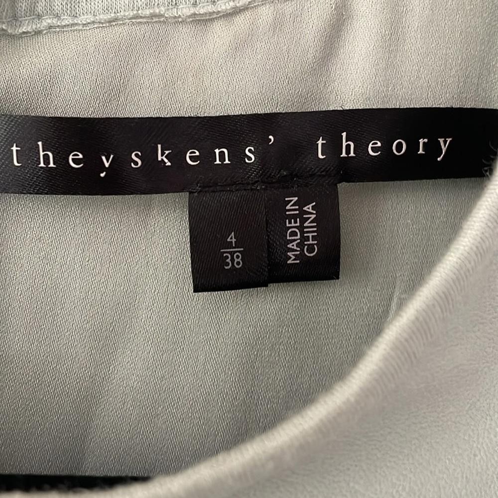 Olivier Theyskens THEYSKENS' THEORY Green Leather Sleveless Dimo Mini Dress Size S / US 4 / IT 40 - 6 Thumbnail