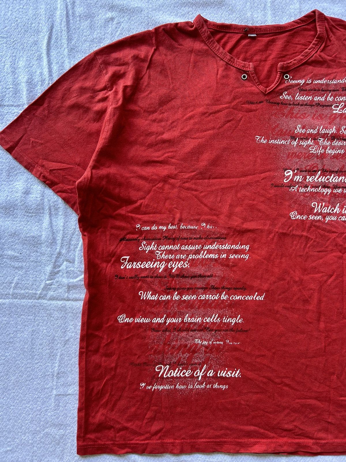 Japanese Brand Unknown Poem Gothic Saditionaries Punk Style Size US L / EU 52-54 / 3 - 2 Thumbnail