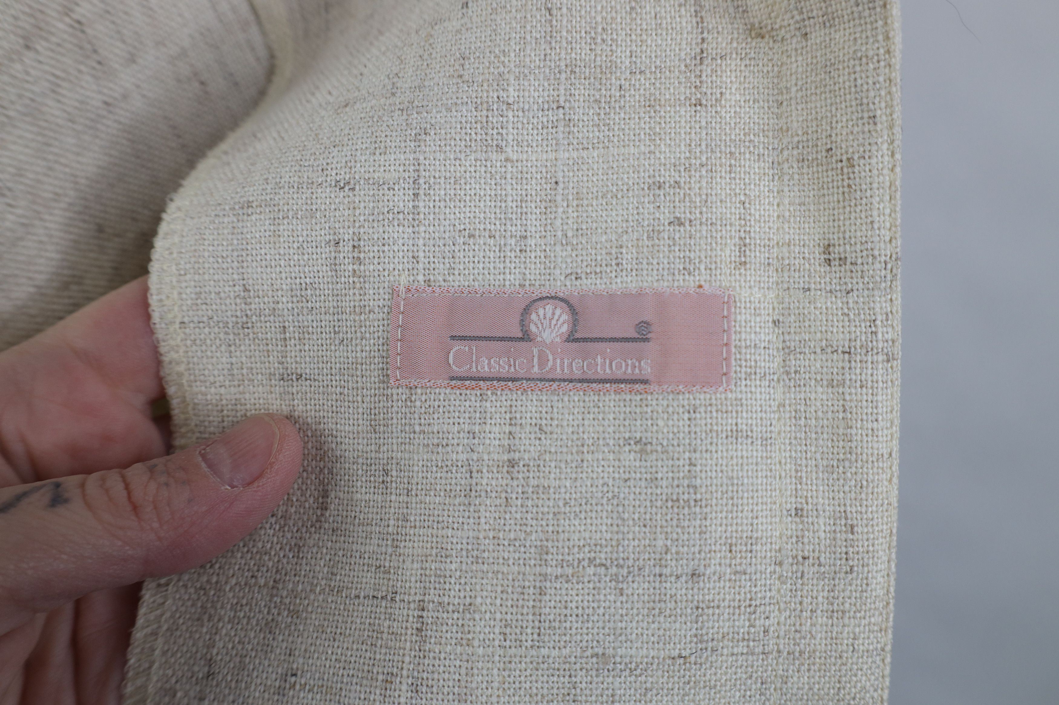Vintage Vintage 60s Streetwear Flax Linen Blazer Jacket USA Size XXL / US 16-18 / IT 52-54 - 11 Thumbnail