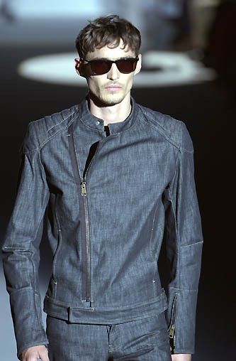 S/S 2002 RUNWAY BIKER DENIM JACKET