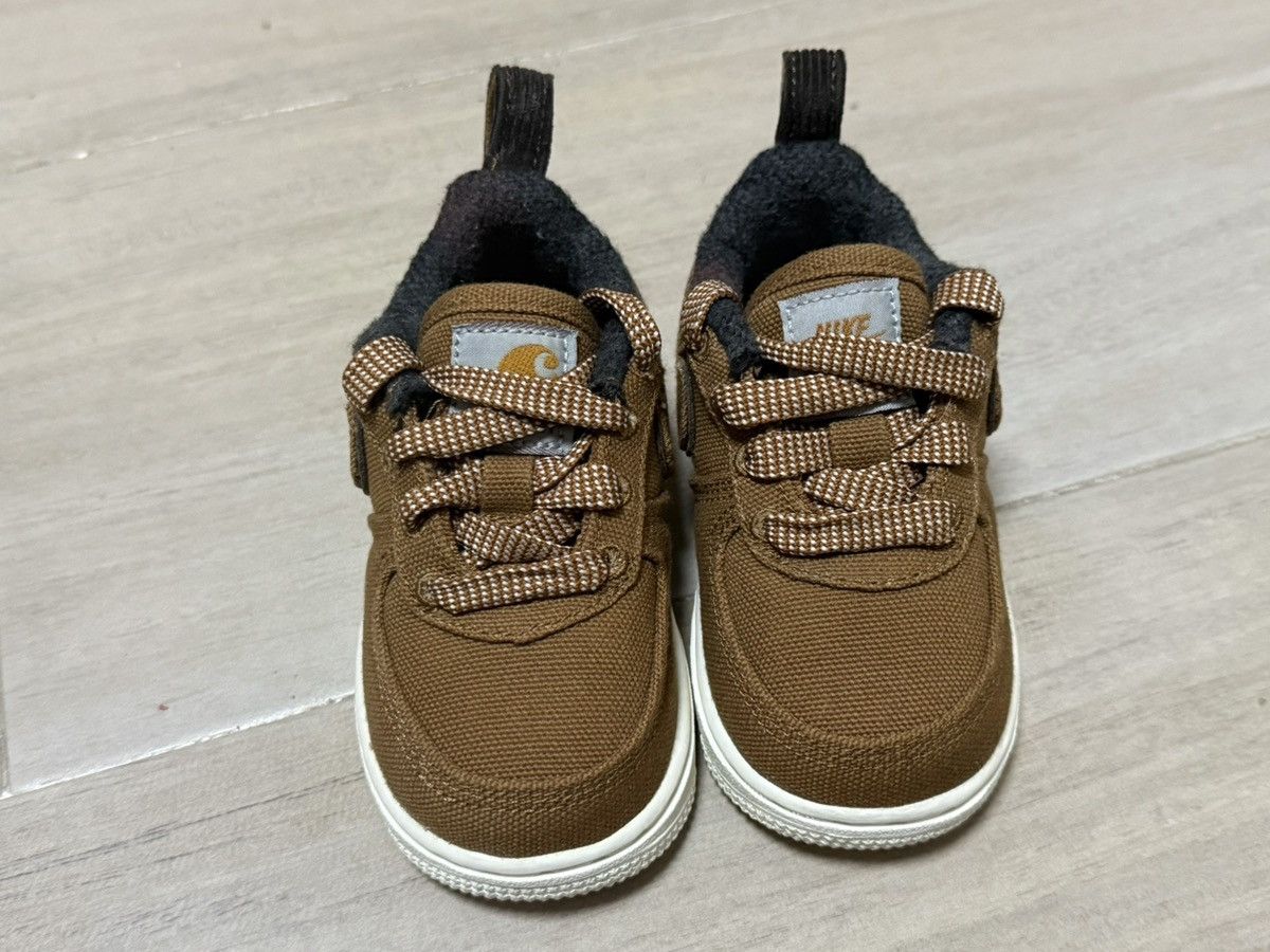 Carhartt Wip × Nike Nike Air Force 1 x Carhartt WIP (Baby) Size US 5 / EU 37 - 1 Thumbnail