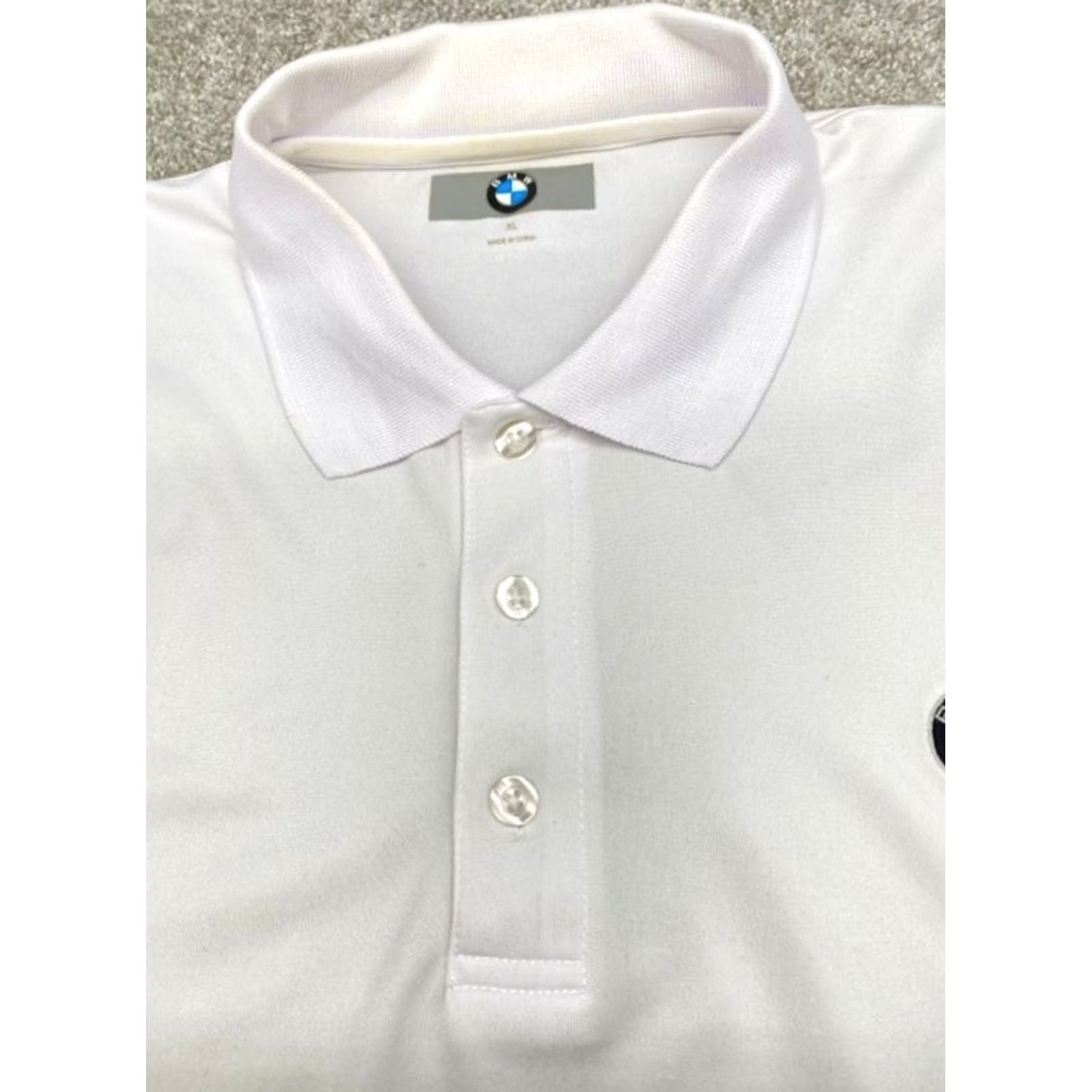 BMW BMW Polo Shirt Men's XL Short Sleeve White Embroidered Logo Golf 5240 Size US XL / EU 56 / 4 - 2 Thumbnail