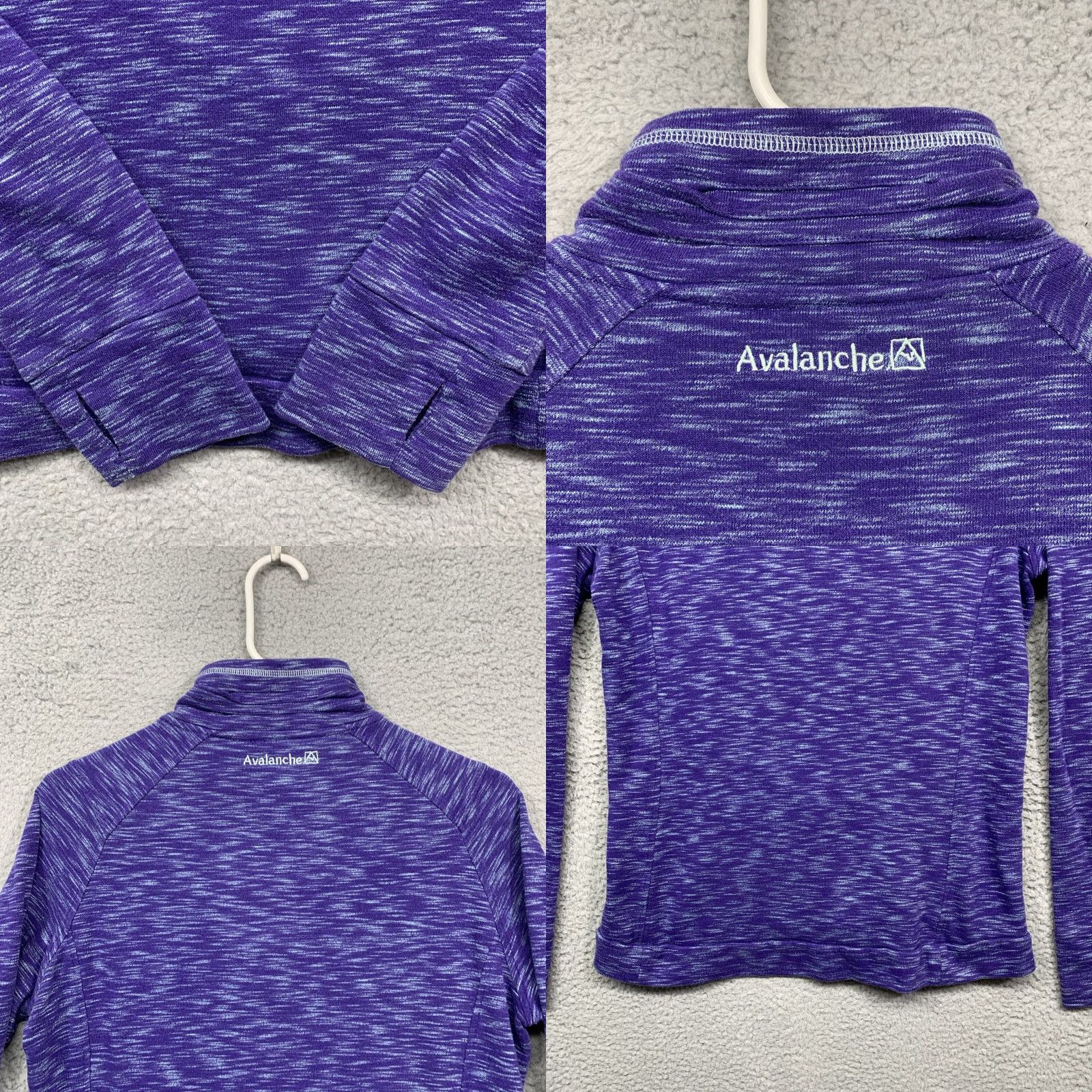 Avalanche Avalanche Athletic Pullover Top Women’s Medium Purple White Kangaroo Pocket LOGO Size M / US 6-8 / IT 42-44 - 9 Thumbnail
