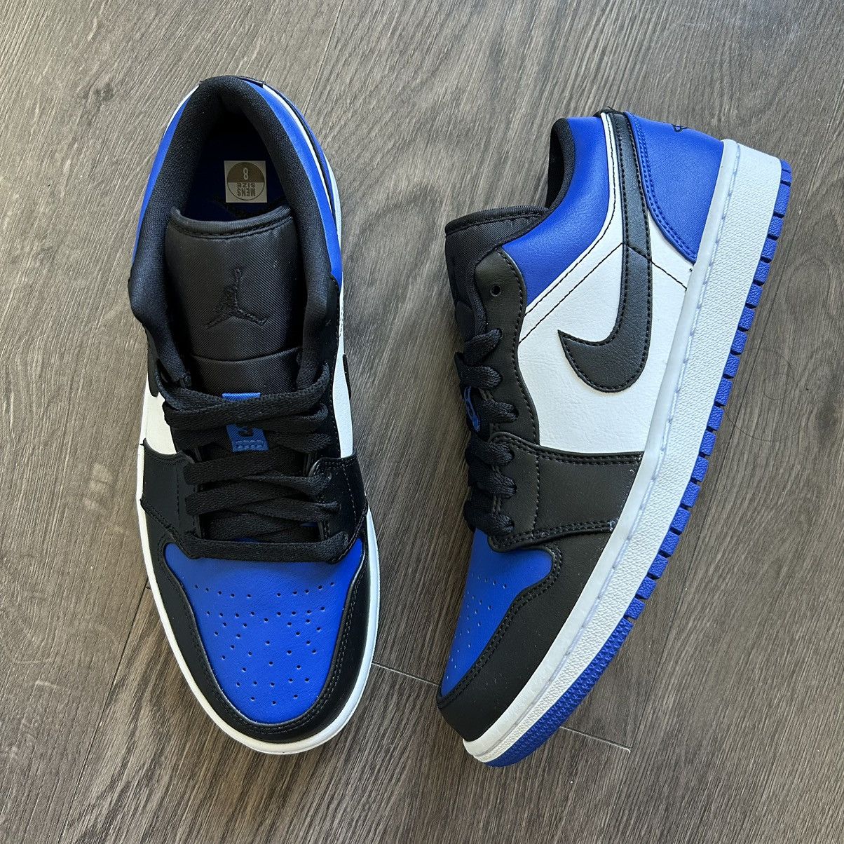 image of Jordan Nike 2019 Air Jordan 1 ‘Royal Toe’ Low Size 8M Shoes in Royal Blue, Men's