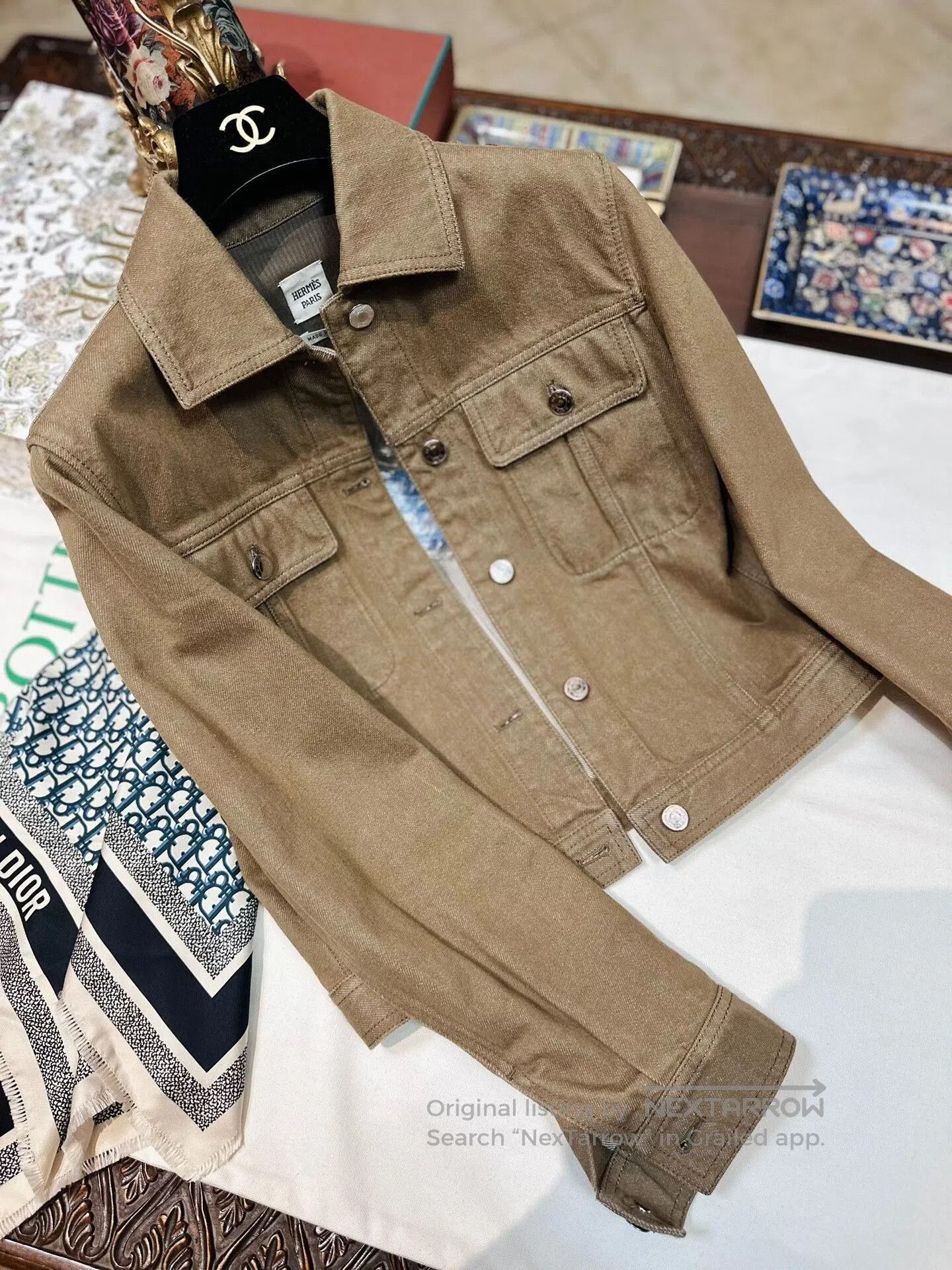 Hermes hermes vintage denim jacket for autumn winter. Size US M / EU 48-50 / 2 - 3 Thumbnail