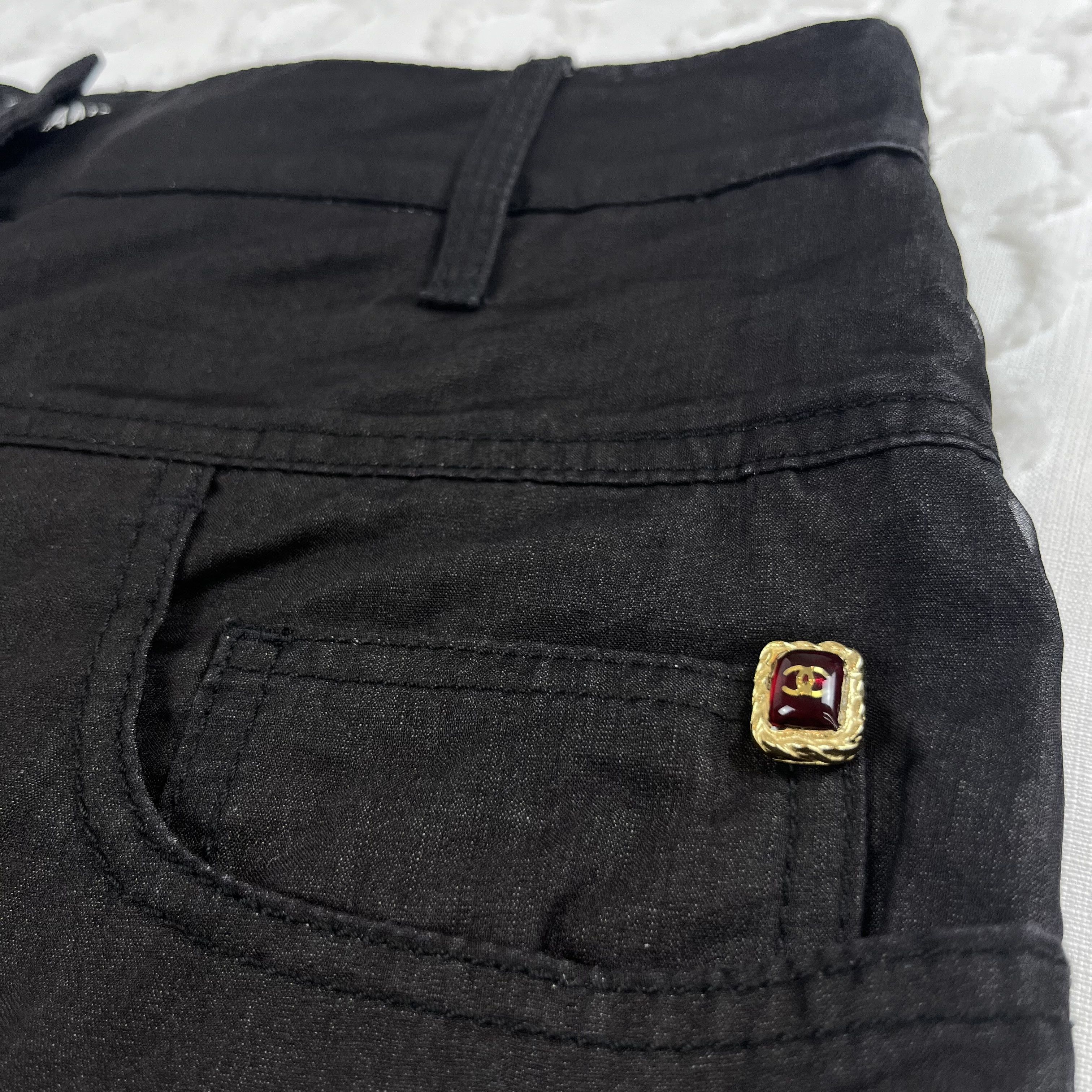 Chanel Chanel SS07 Runway Look 29 High-waisted Black Trousers Size 27" / US 4 / IT 40 - 9 Thumbnail