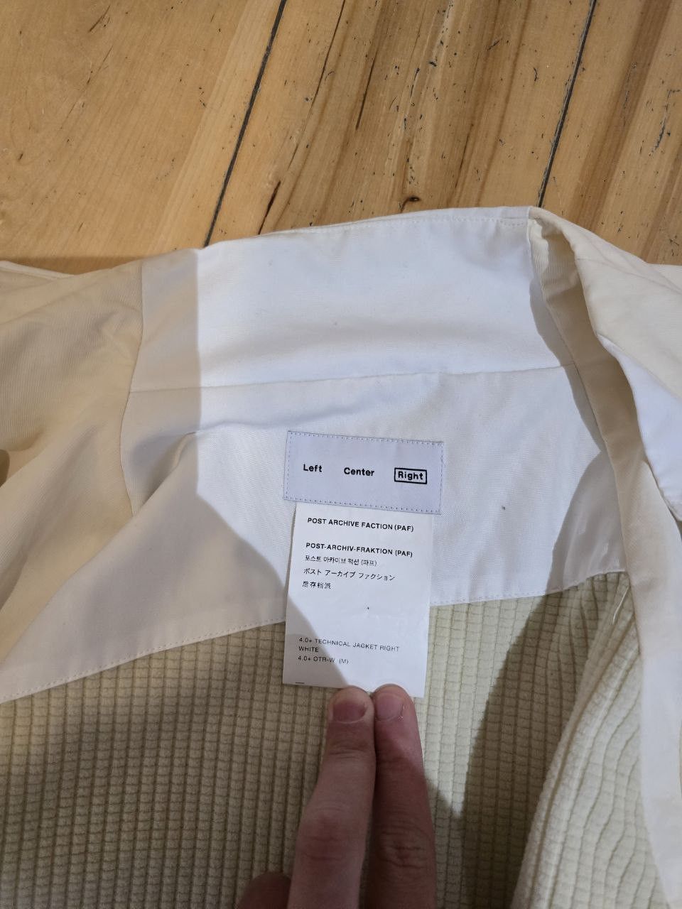 POST ARCHIVE FACTION (PAF) 4.0+ Technical Jacket Right in White Size US M / EU 48-50 / 2 - 6 Thumbnail