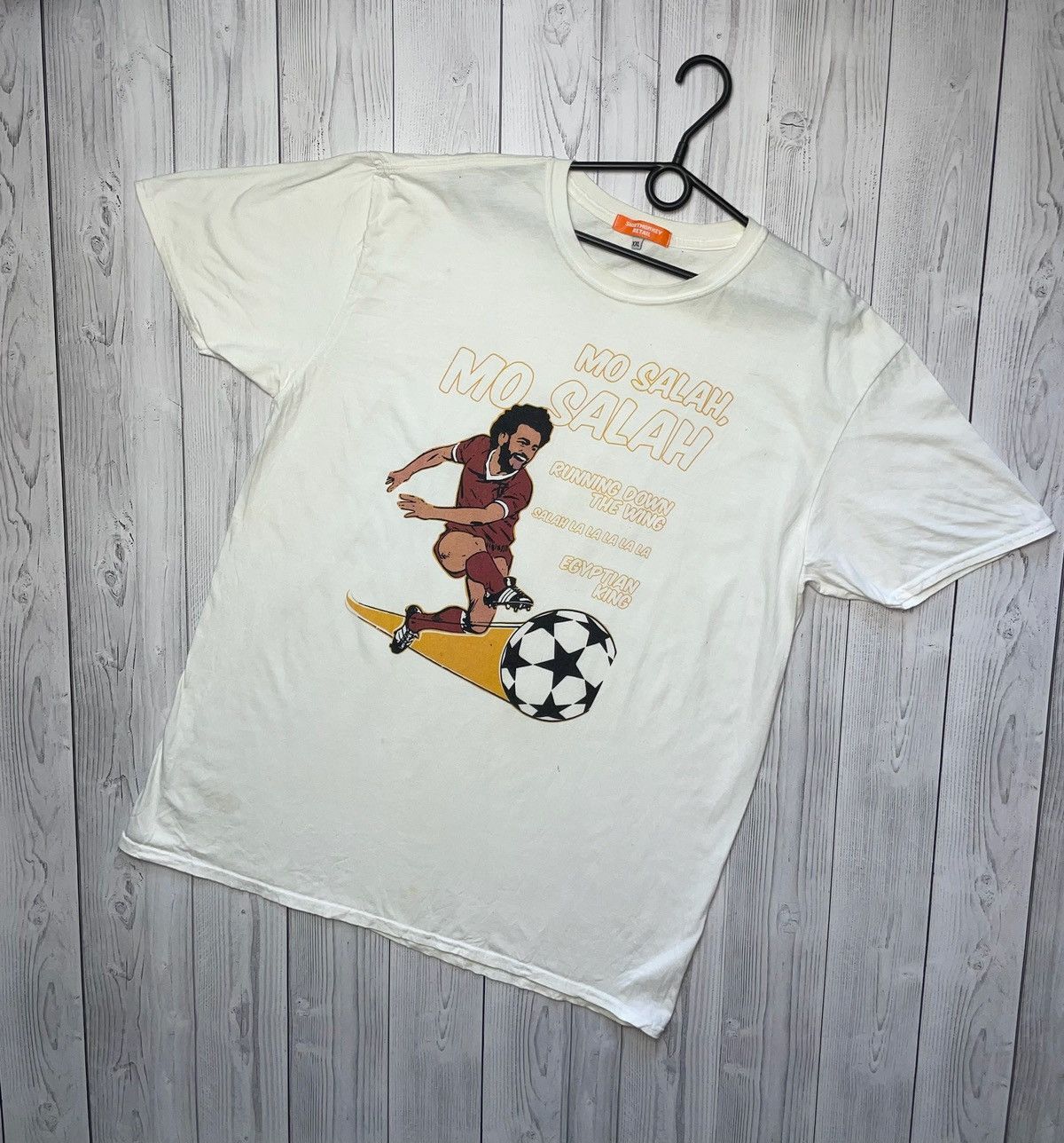 Vintage Vintage Mo Salah soccer tee logo size Xl rare King Size US XL / EU 56 / 4 - 1 Thumbnail