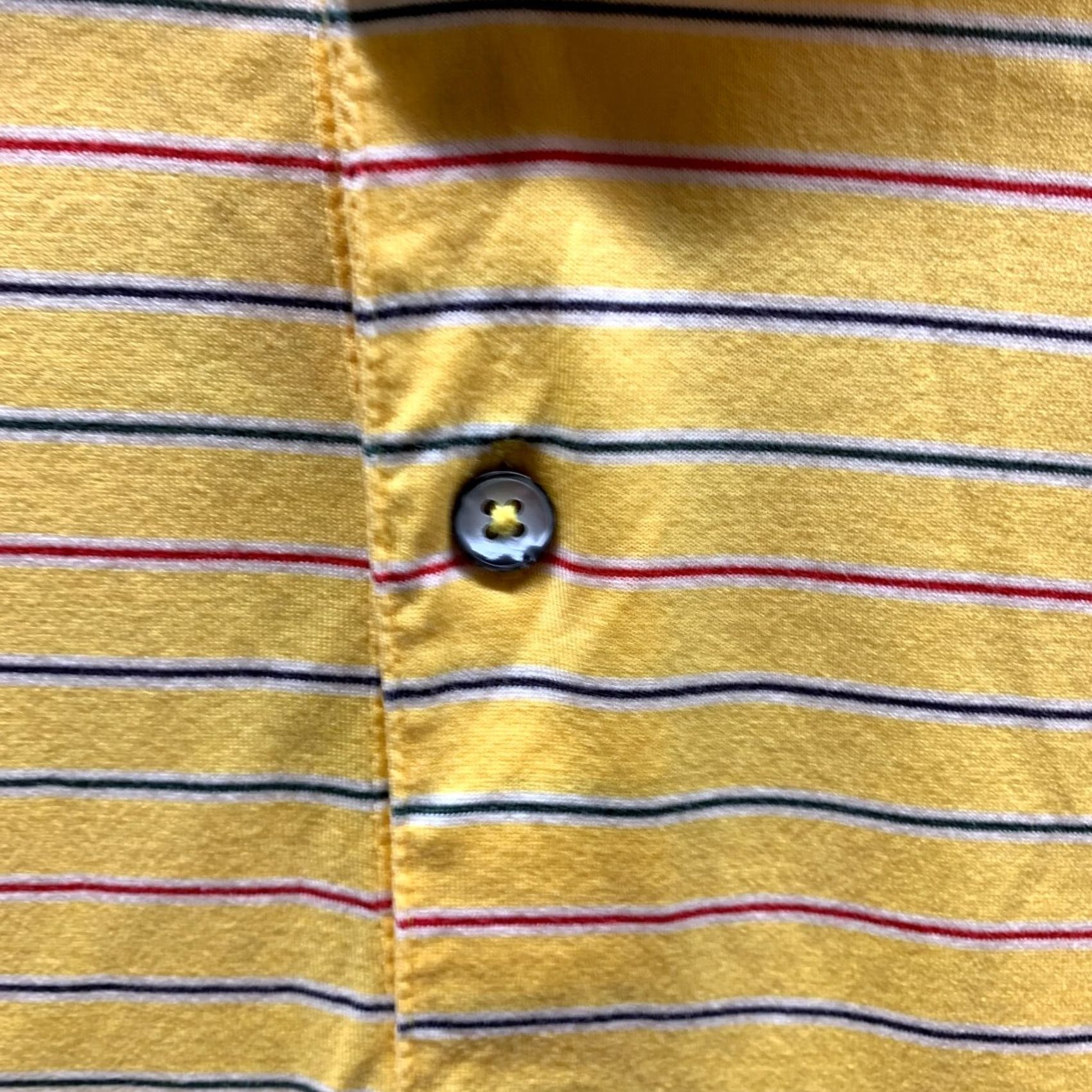 Vintage VINTAGE Fairway & Greene Polo Shirt Adult Large Yellow Striped Cotton Mens Size US L / EU 52-54 / 3 - 4 Thumbnail