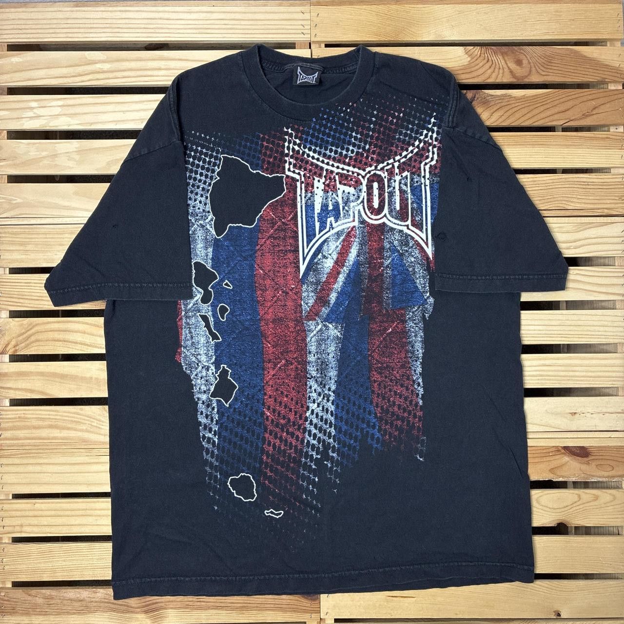 Tapout Vintage Tapout Hawaii Black MMA Tee Size XL Size US XL / EU 56 / 4 - 1 Thumbnail