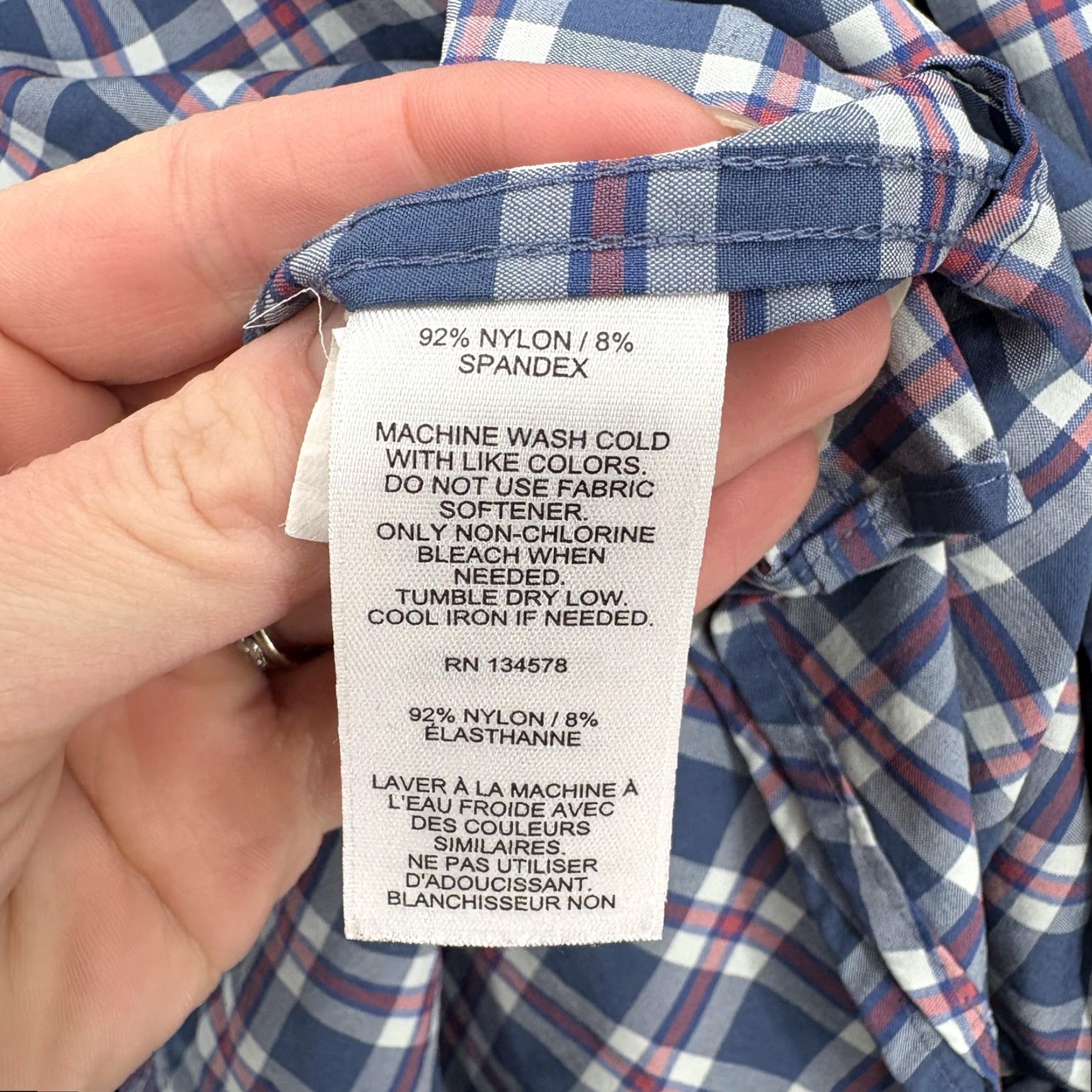 Vineyard Vines Vineyard Vines Shirt Mens XL Blue Plaid Performance Classic Stretch Button Down Shirt Size US XL / EU 56 / 4 - 5 Thumbnail