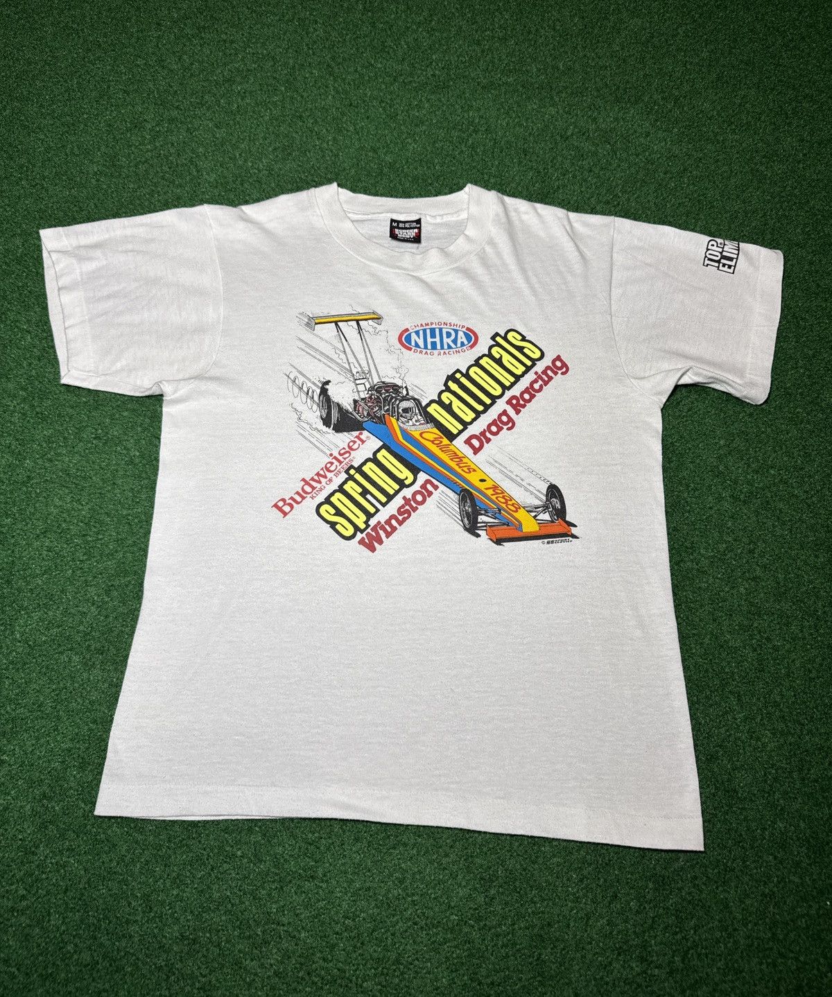 Vintage Drag Racing Top Eliminator 80s NHRA Budweiser T Shirt RARE Size US S / EU 44-46 / 1 - 1 Thumbnail