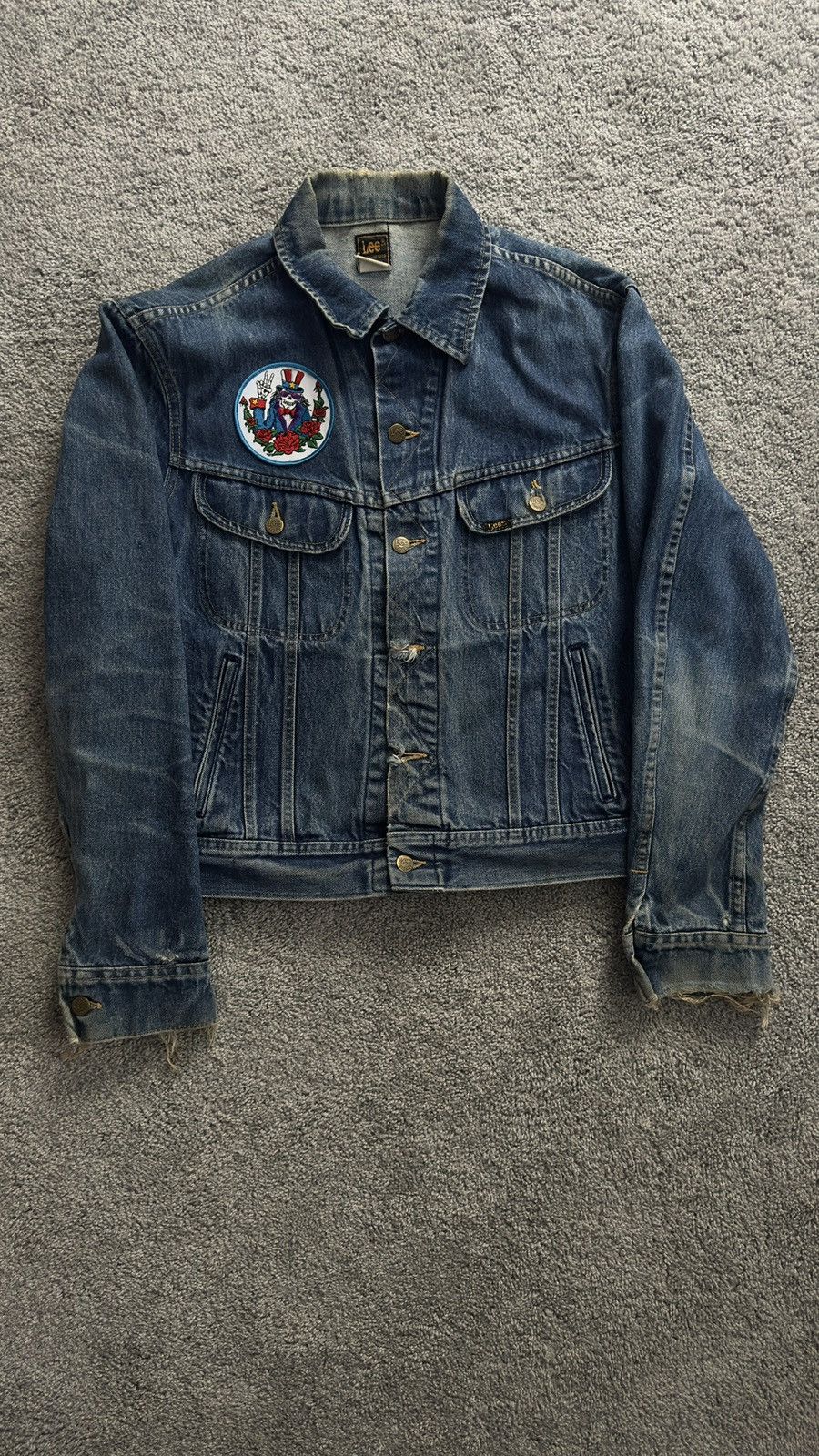 Lee Vintage Lees Patched Denim Trucker Jacket Size US M / EU 48-50 / 2 - 4 Thumbnail