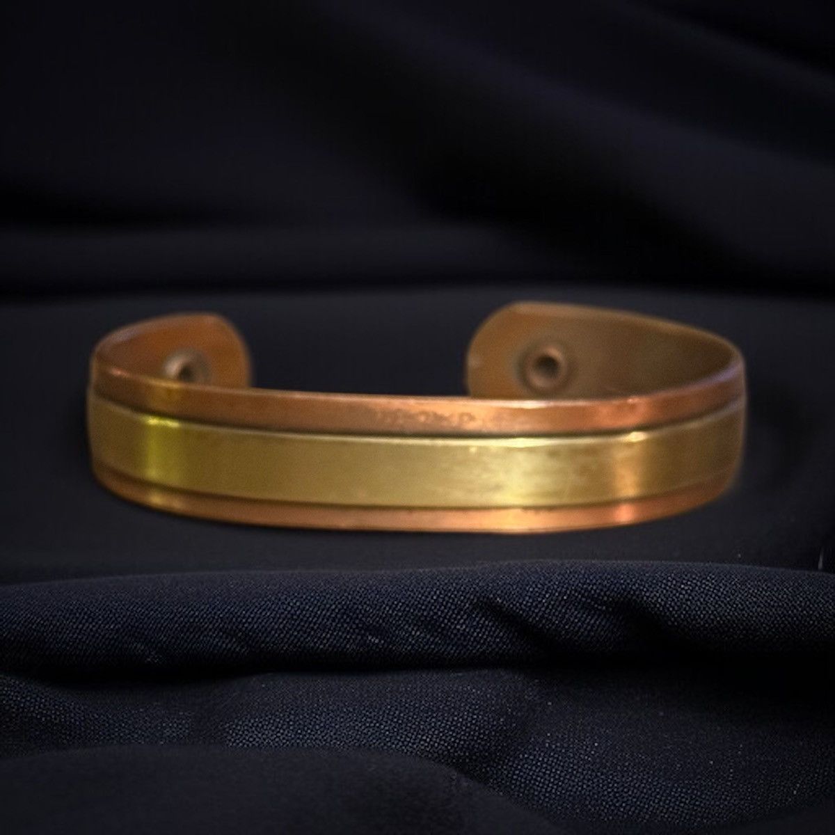 Vintage Vintage two tone copper cuff bracelet Size ONE SIZE - 1 Thumbnail