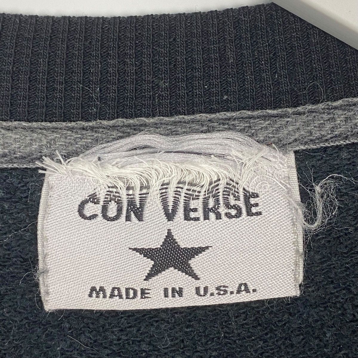 Other Vintage Converse All Star Crewneck Sweatshirt Black Size L Size US L / EU 52-54 / 3 - 5 Thumbnail