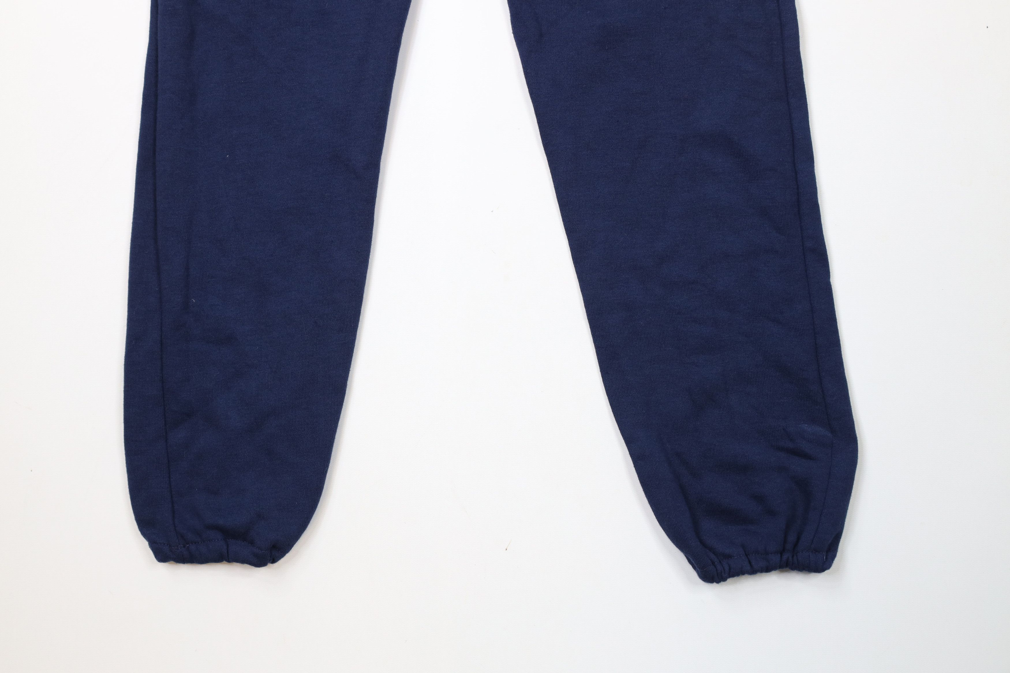 Vintage Vintage 90s Streetwear Cuffed Sweatpants Joggers Blue USA Size US 34 / EU 50 - 4 Thumbnail