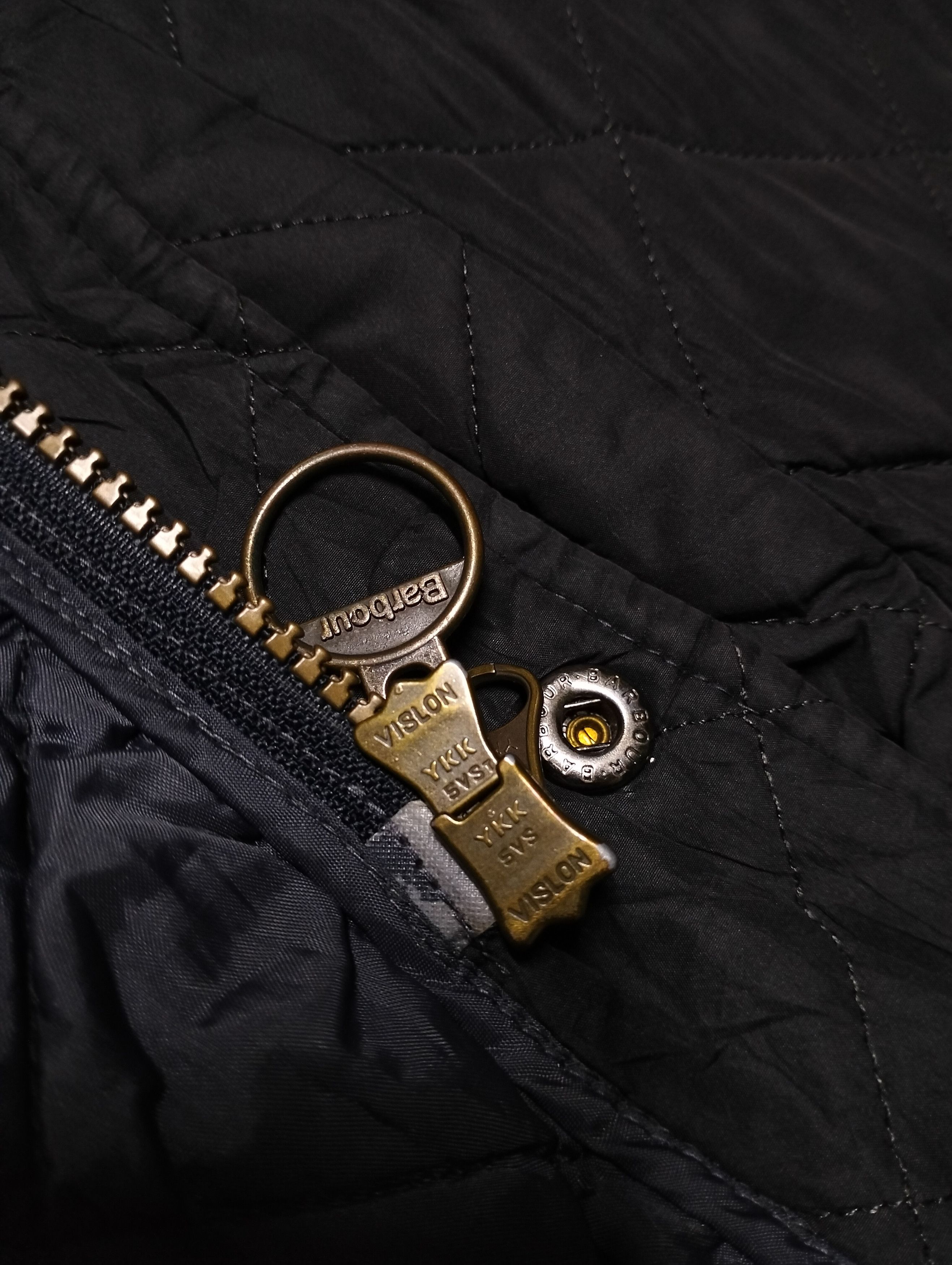 Barbour Vintage Barbour Quilted Zipper Button Jacket Sunfaded Size US M / EU 48-50 / 2 - 20 Thumbnail