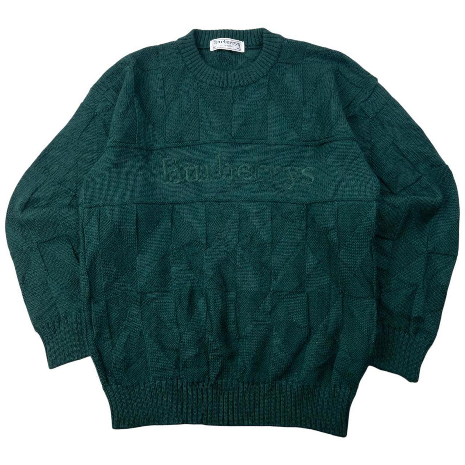 Burberry Vintage 90s Burberry Embroidered Wool Knit Jumper Size S Size US S / EU 44-46 / 1 - 1 Thumbnail