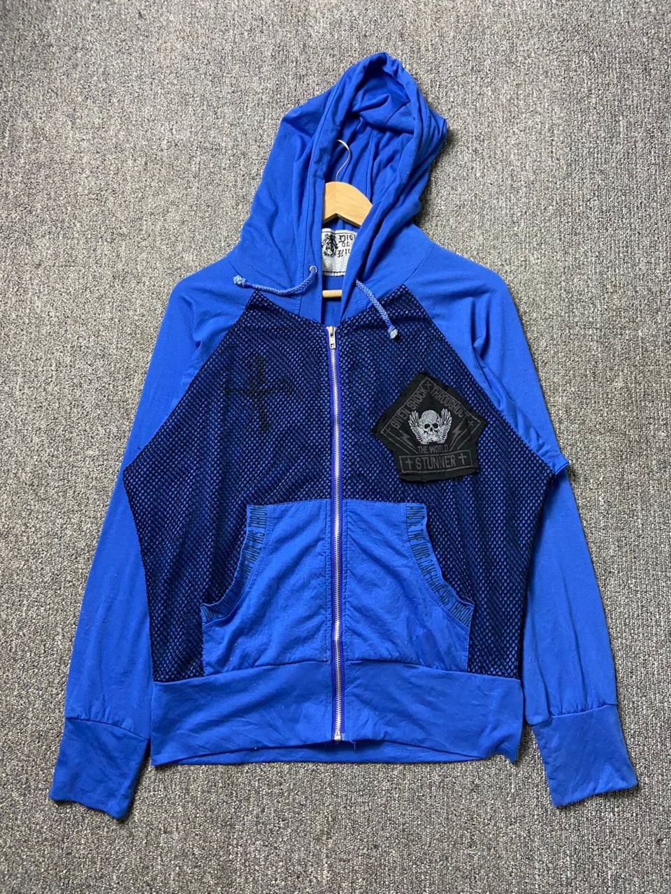 Japanese Brand Rich Or Die Brand Mesh Overlay Light Jacket (196) Size US S / EU 44-46 / 1 - 1 Thumbnail