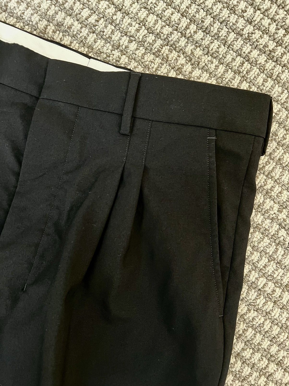 AMI Wool Carrot Fit Trousers Size 40S - 4 Thumbnail