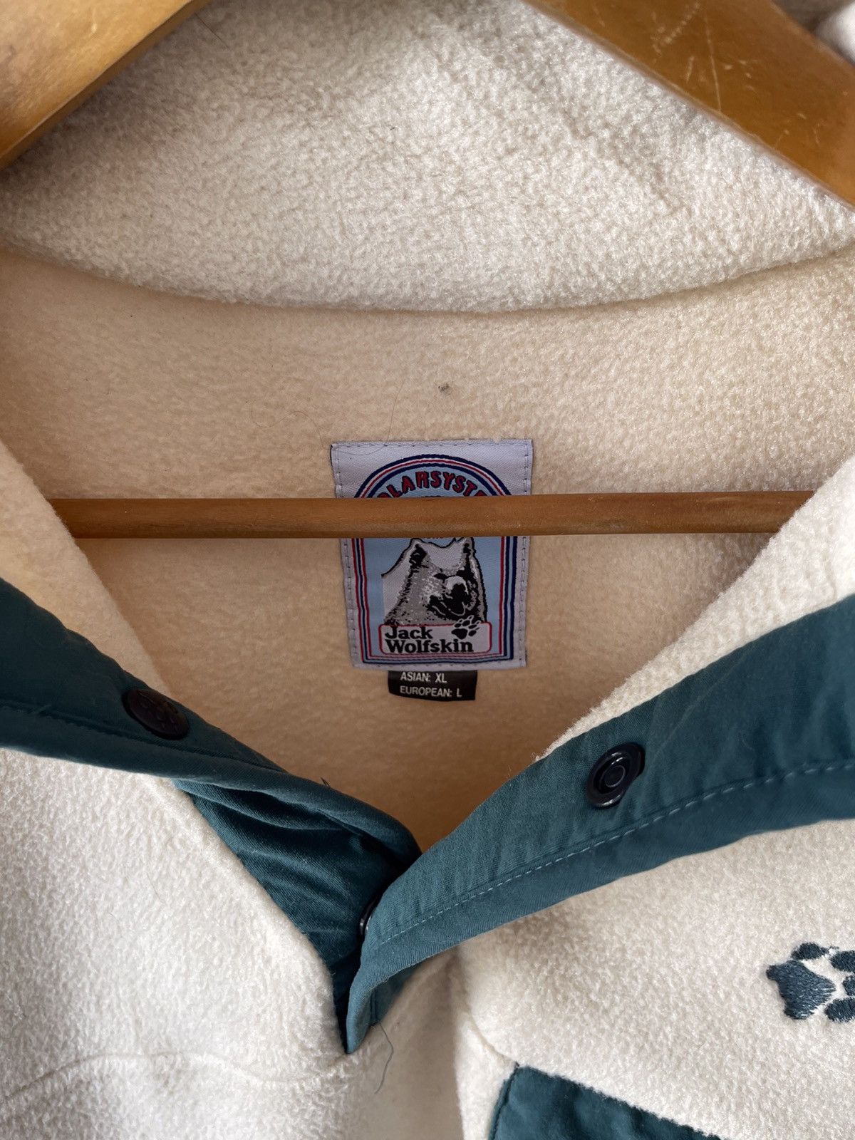 Jack Wolfskin × Vintage JackWolfskin Polatec Fleece Half Button Jacket Size US L / EU 52-54 / 3 - 8 Thumbnail