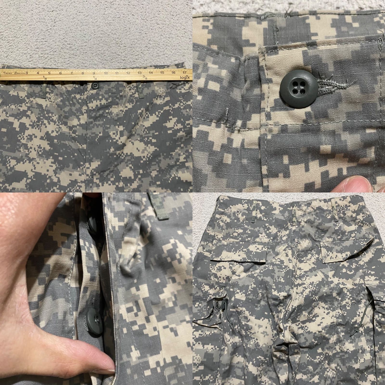 Industrie Goodwill Mens MT Pants Multicolor Digi Camo Cargo Army Combat Uniform Size US 31 - 8 Thumbnail