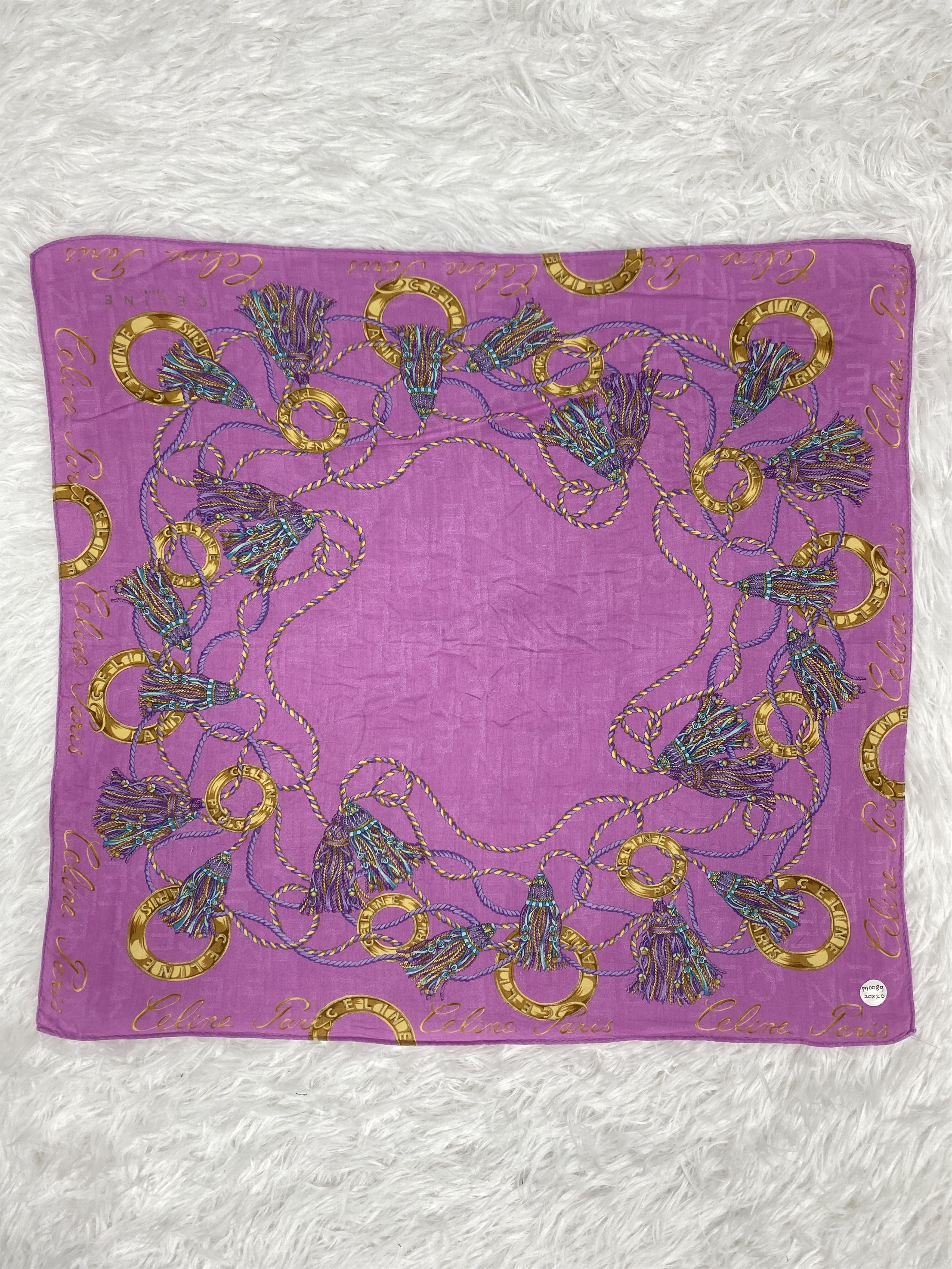 Celine × Vintage Vintage Celine Handkerchief PH0089 Size ONE SIZE - 3 Thumbnail