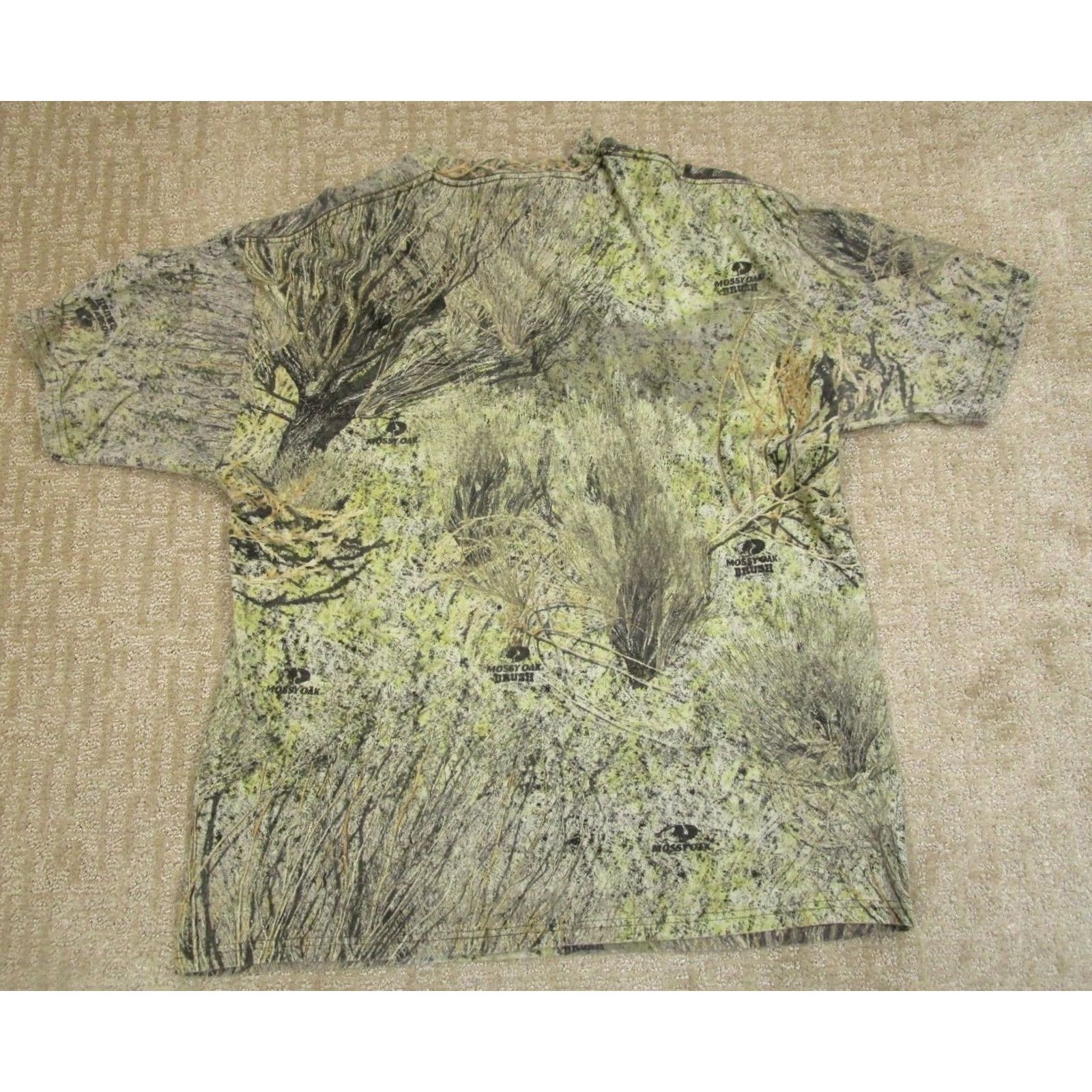 Vintage Mossy Oak Shirt Mens Large Green Brush Camouflage Camo Short Sleeve Casual Vintage Size US L / EU 52-54 / 3 - 3 Thumbnail