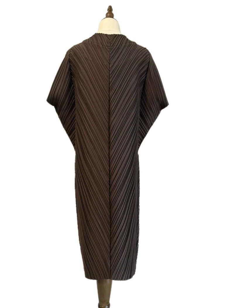 Issey Miyake Issey Miyake size:2 Brown twill mainline dress Size S / US 4 / IT 40 - 6 Thumbnail