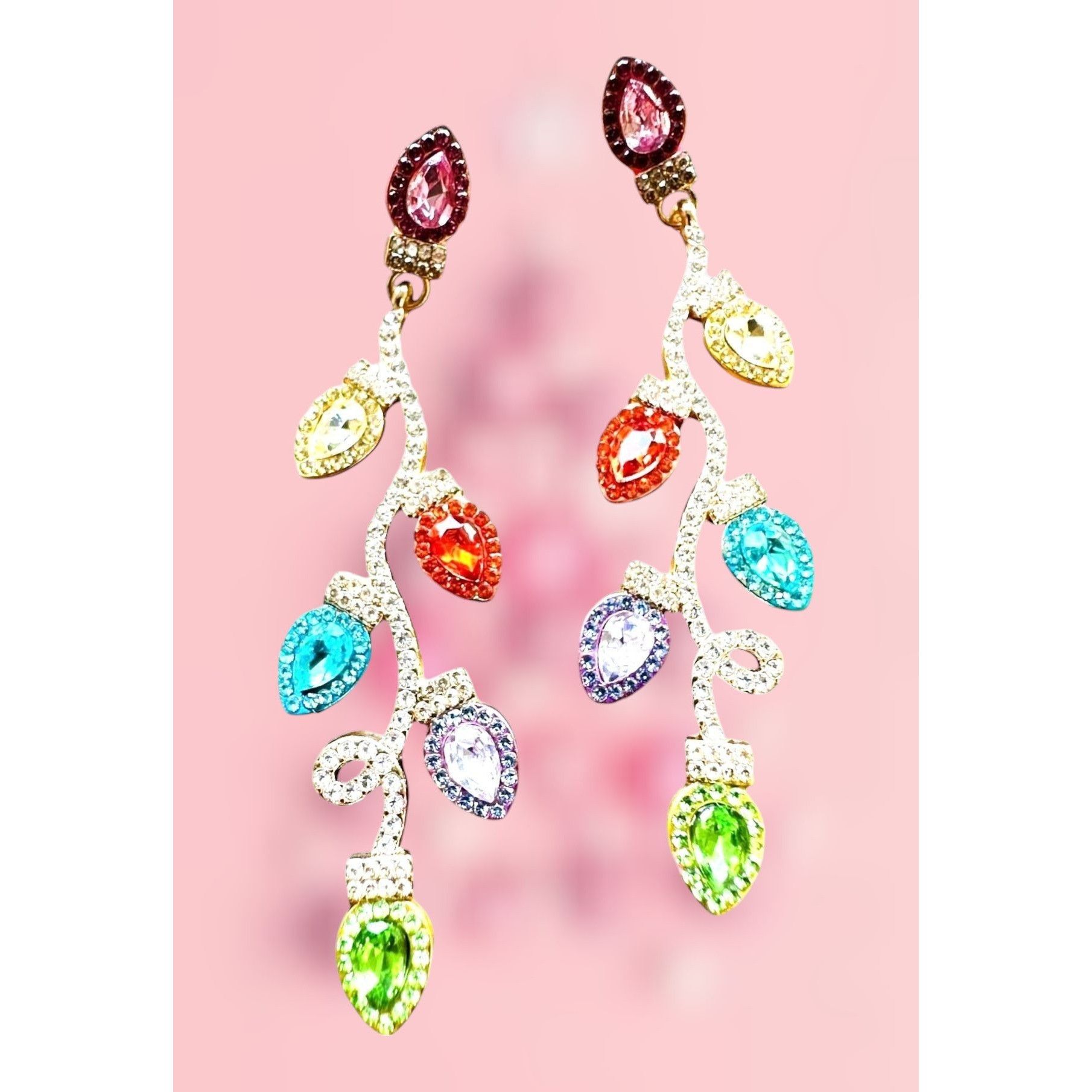 Handmade Christmas Bulb Earrings Pierced Posts New Festive Cruise Dis Size ONE SIZE - 5 Thumbnail