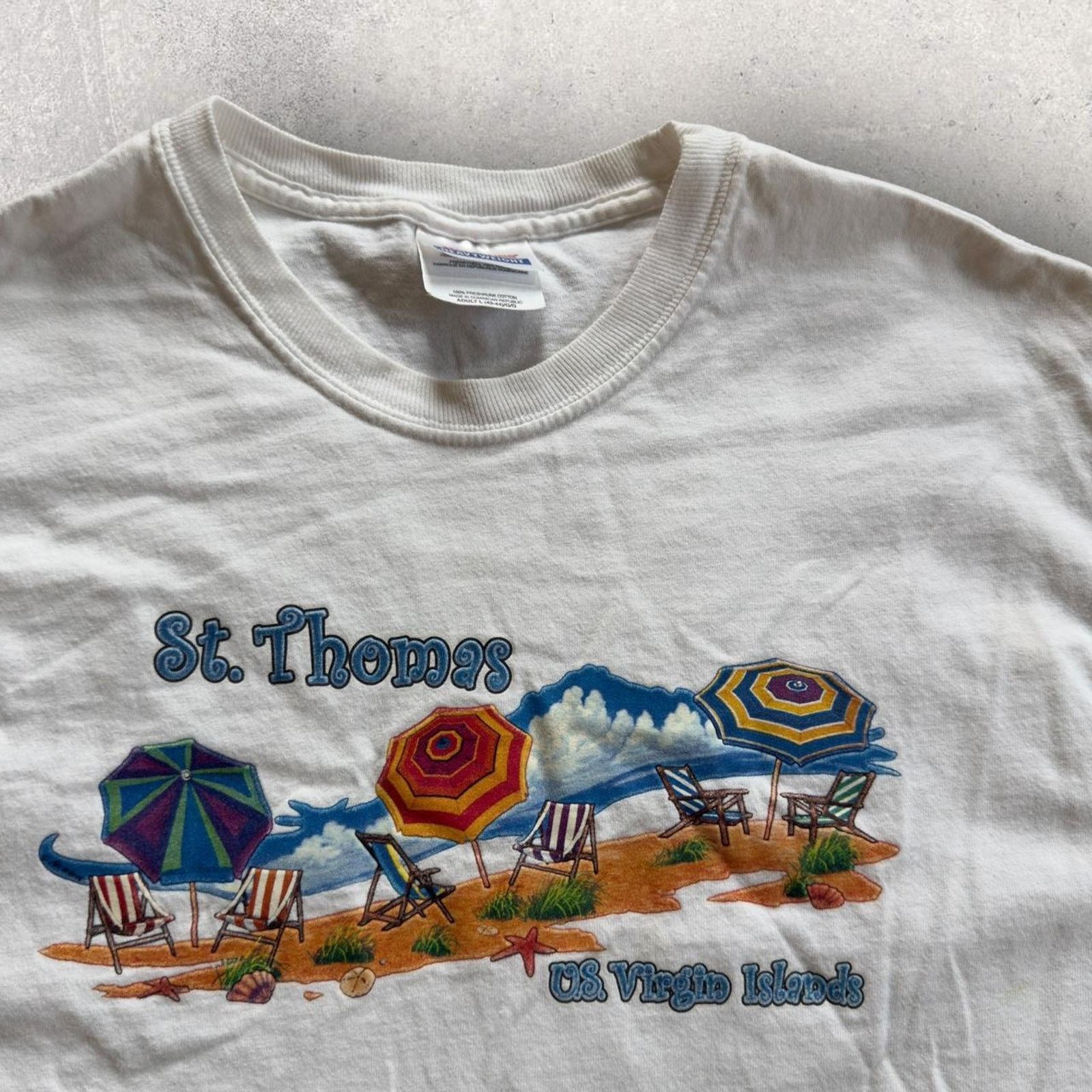 Hanes × Vintage Vintage 90’s St. Thomas U.S. Virgin Islands Tee Size US L / EU 52-54 / 3 - 2 Thumbnail