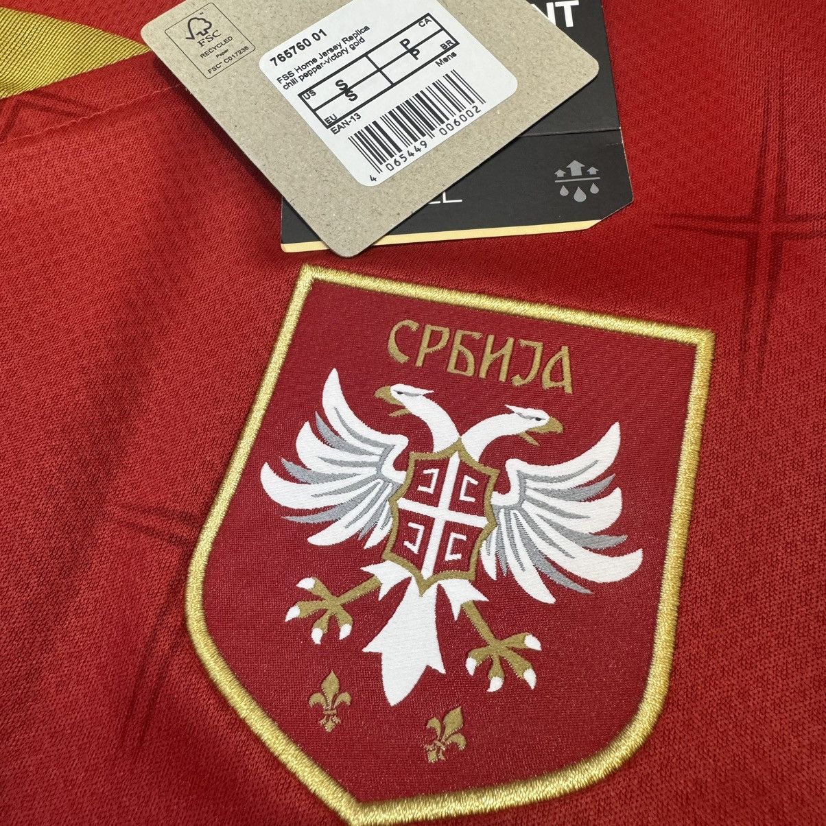 Puma Serbia 22/23 home shirt #9 Mitrovic (Bnwt) Size US S / EU 44-46 / 1 - 5 Thumbnail