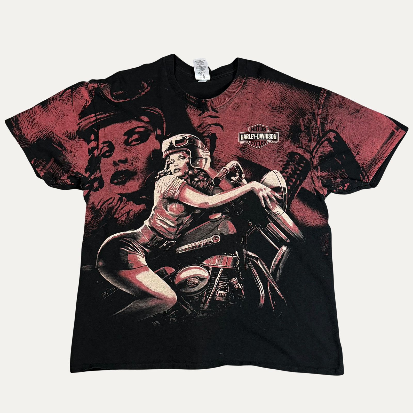 Vintage 2017 Harley Davidson AOP T-Shirt Size US XL / EU 56 / 4 - 1 Thumbnail