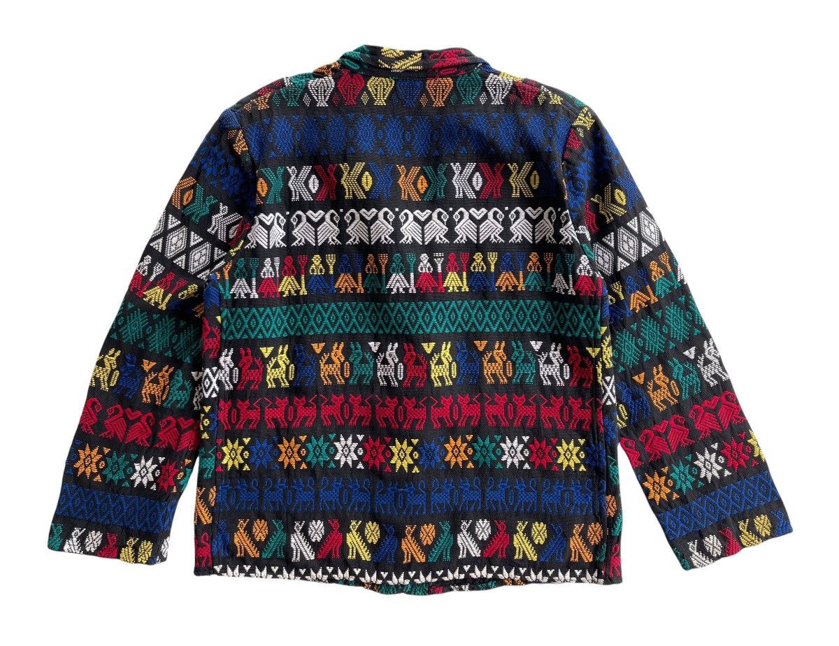 Vintage 1970s Embroidery Geometric Woven Jacket Size L / US 10 / IT 46 - 5 Thumbnail
