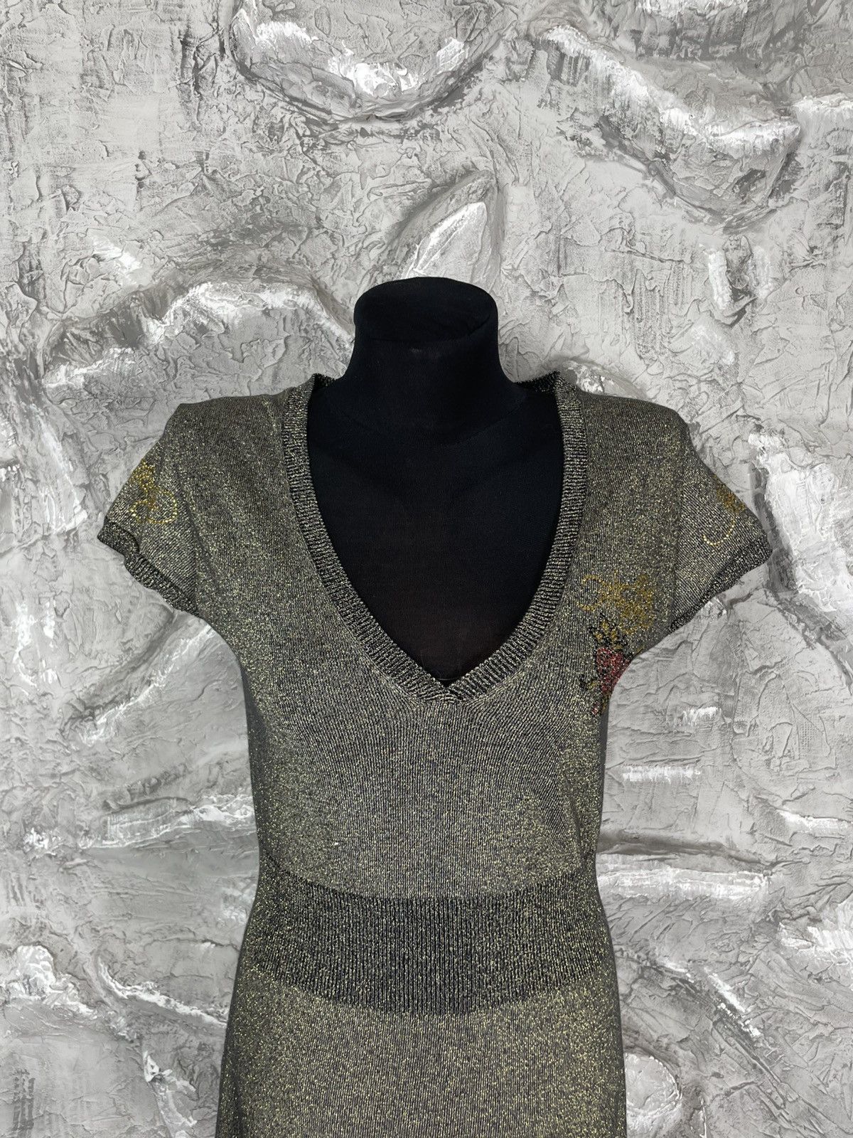 Ed Hardy 2000s Ed Hardy Christian Audigier Y2K Rhinestones Dress Size M / US 6-8 / IT 42-44 - 13 Thumbnail